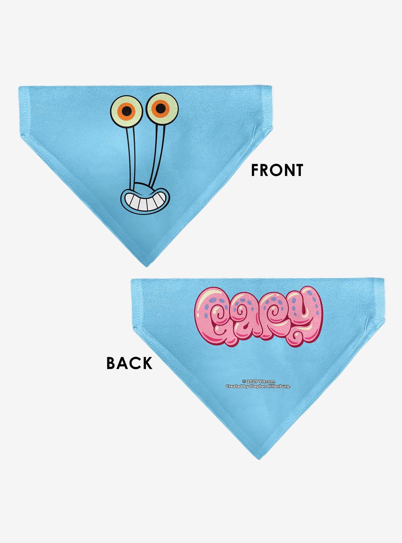SpongeBob SquarePants Gary The Snail Smiling Face Slip On Collar Pet Bandana - Bandana Only, , alternate
