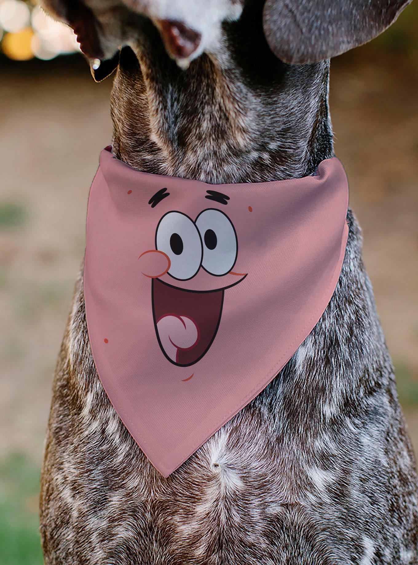 SpongeBob SquarePants Patrick Star Smiling Face Slip On Collar Pet Bandana - Bandana Only, , alternate