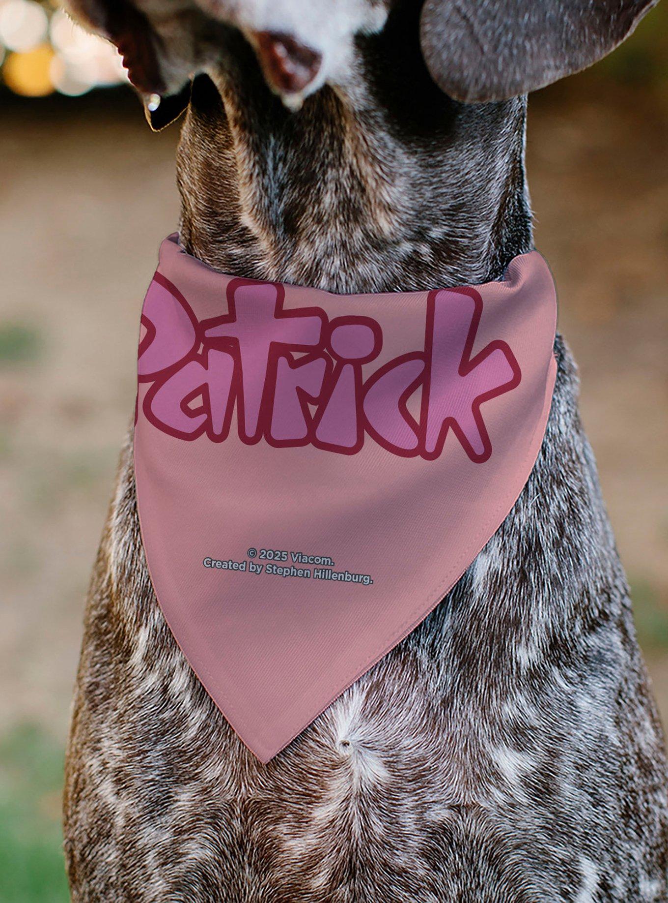 SpongeBob SquarePants Patrick Star Smiling Face Slip On Collar Pet Bandana - Bandana Only, , alternate