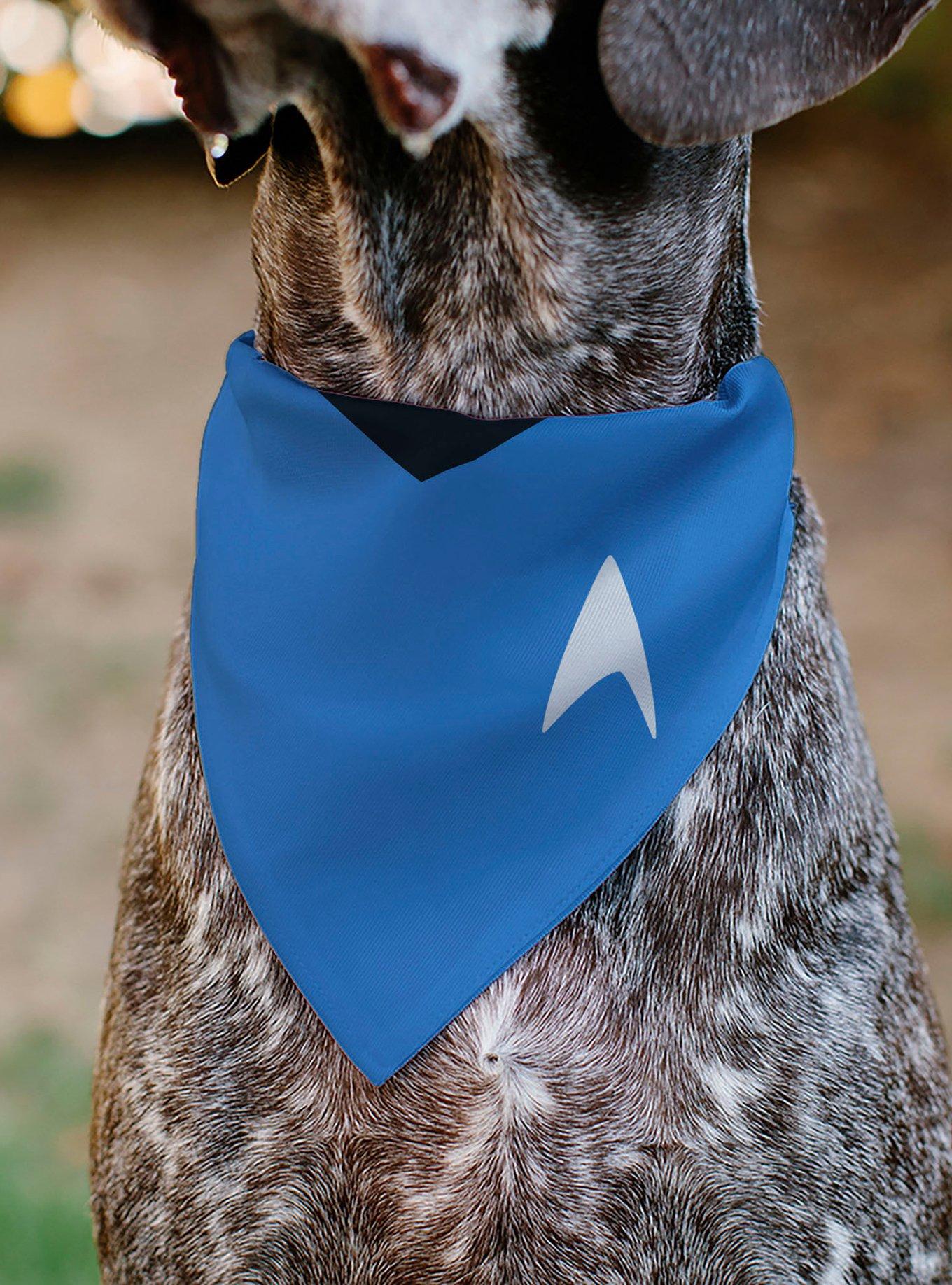 Star Trek Original Series Uniform Print Blue Slip On Collar Pet Bandana - Bandana Only, , alternate - view 4