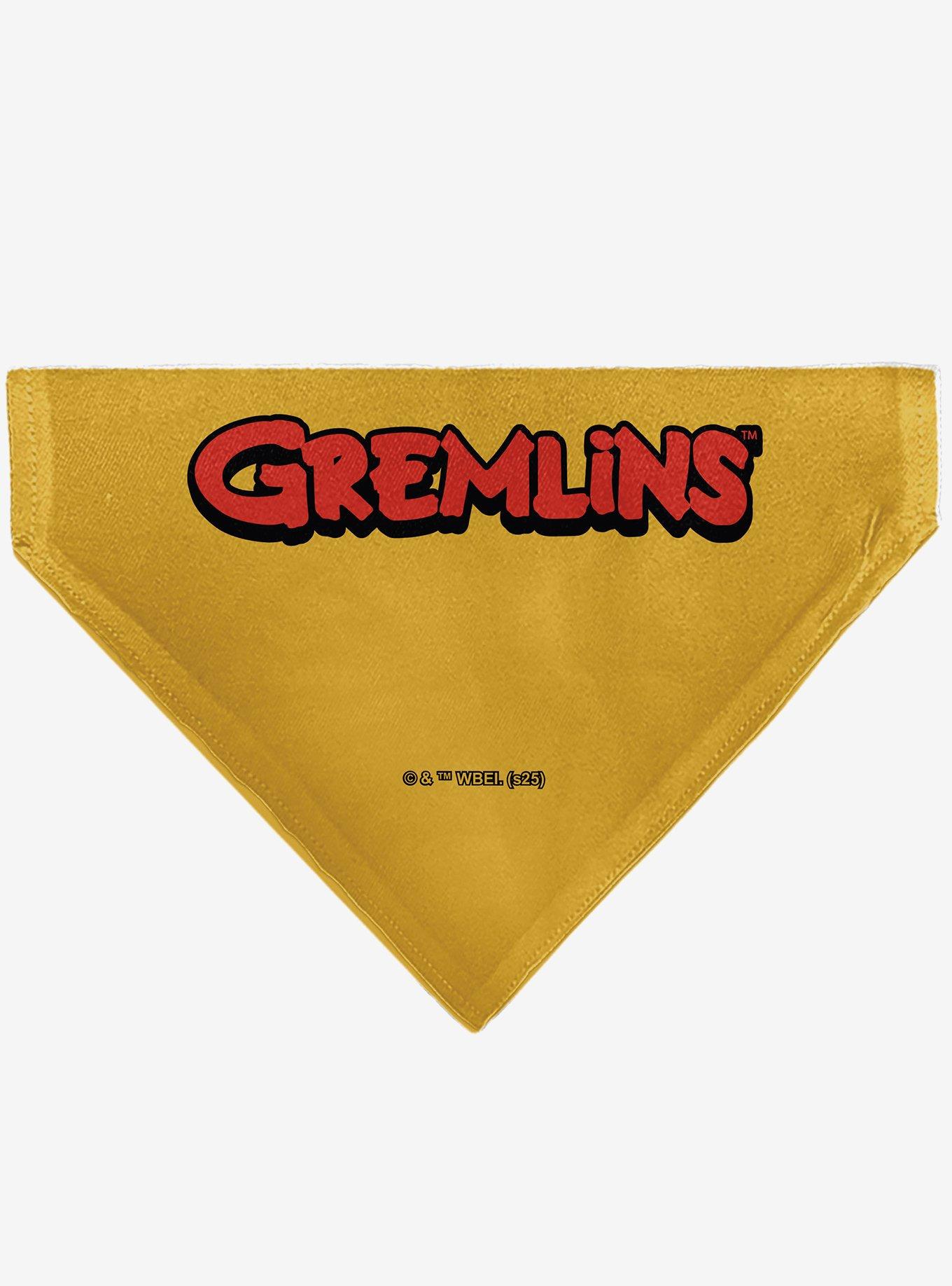 Gremlins Stripe 84 Face and Gremlins Title Slip On Collar Pet Bandana - Bandana Only, , hi-res
