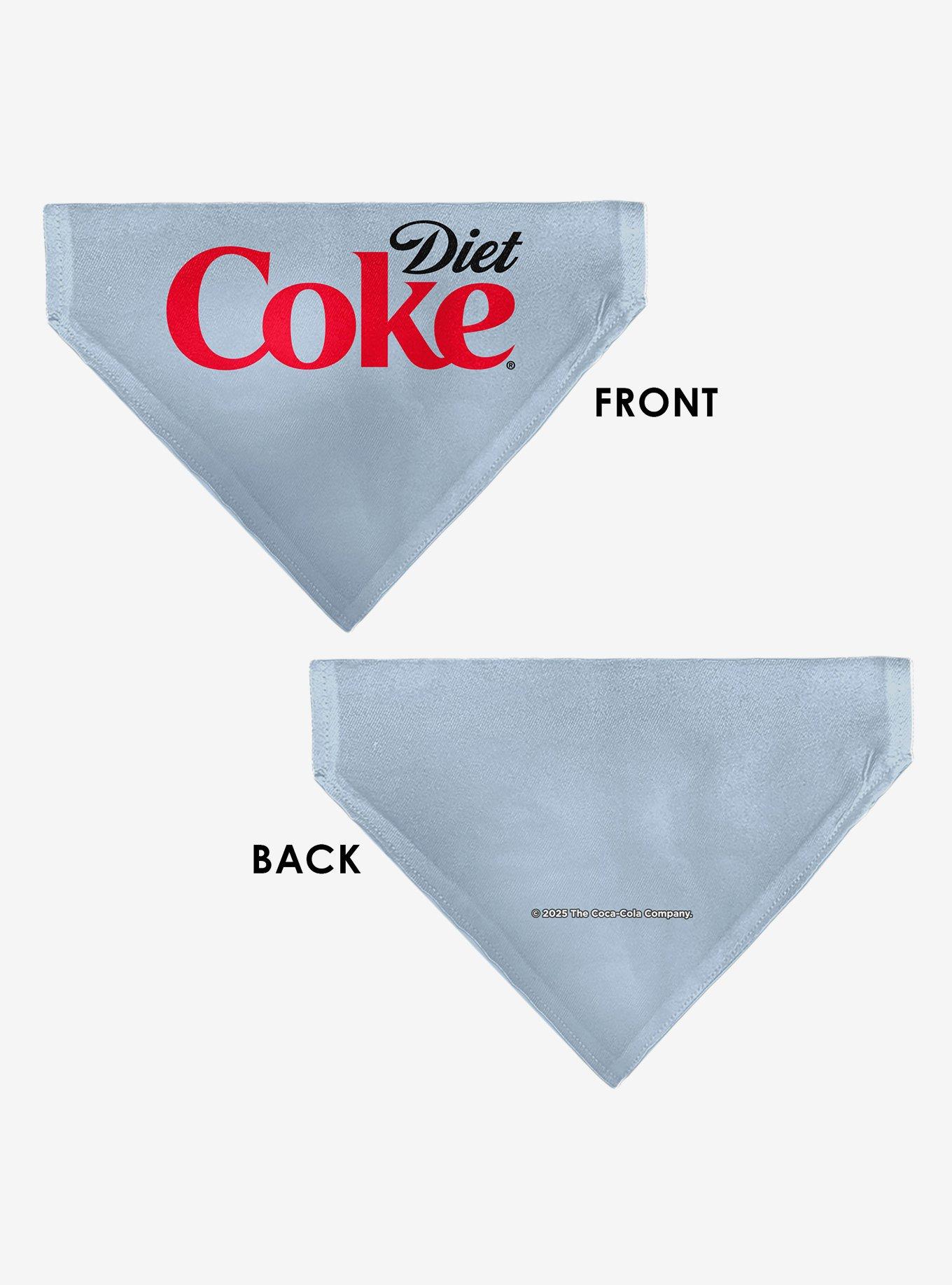 Coca-Cola Diet Coke Logo Black Slip On Collar Pet Bandana - Bandana Only, , alternate