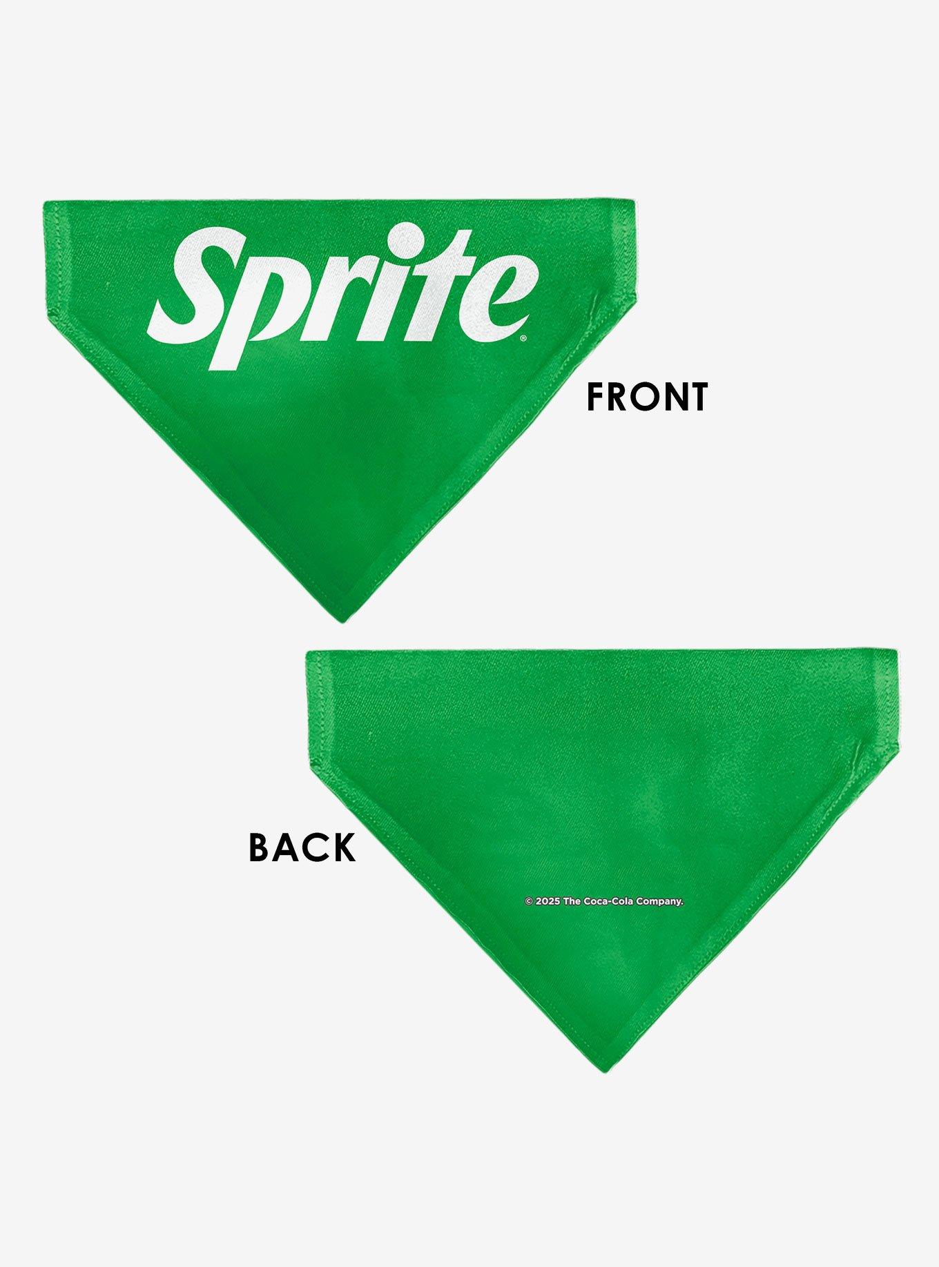 Coca-Cola Sprite Text Logo Slip On Collar Pet Bandana - Bandana Only, , alternate - view 3