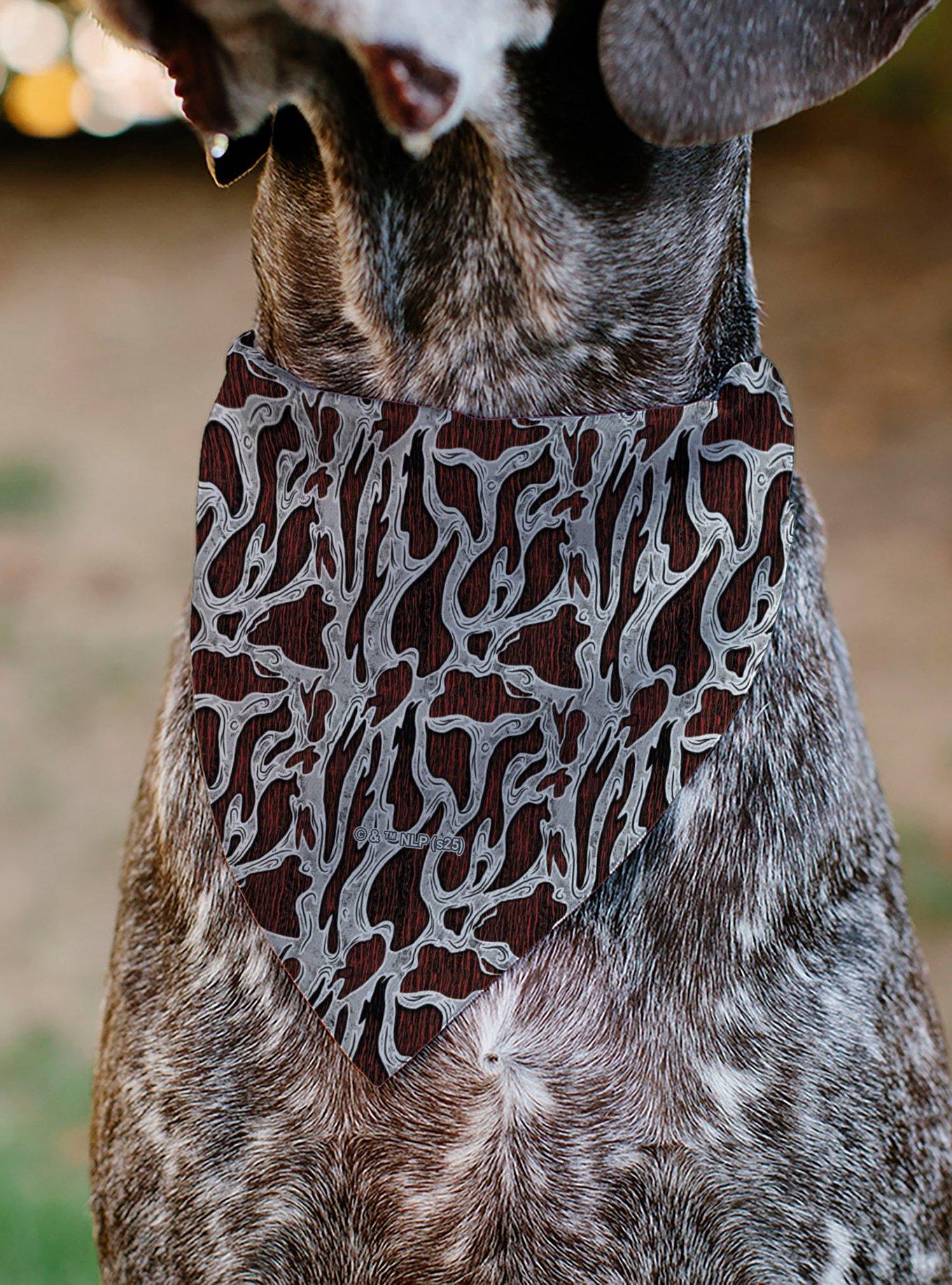 A Nightmare On Elm Street Freddy Melted Black Slip On Collar Pet Bandana - Bandana Only, , alternate