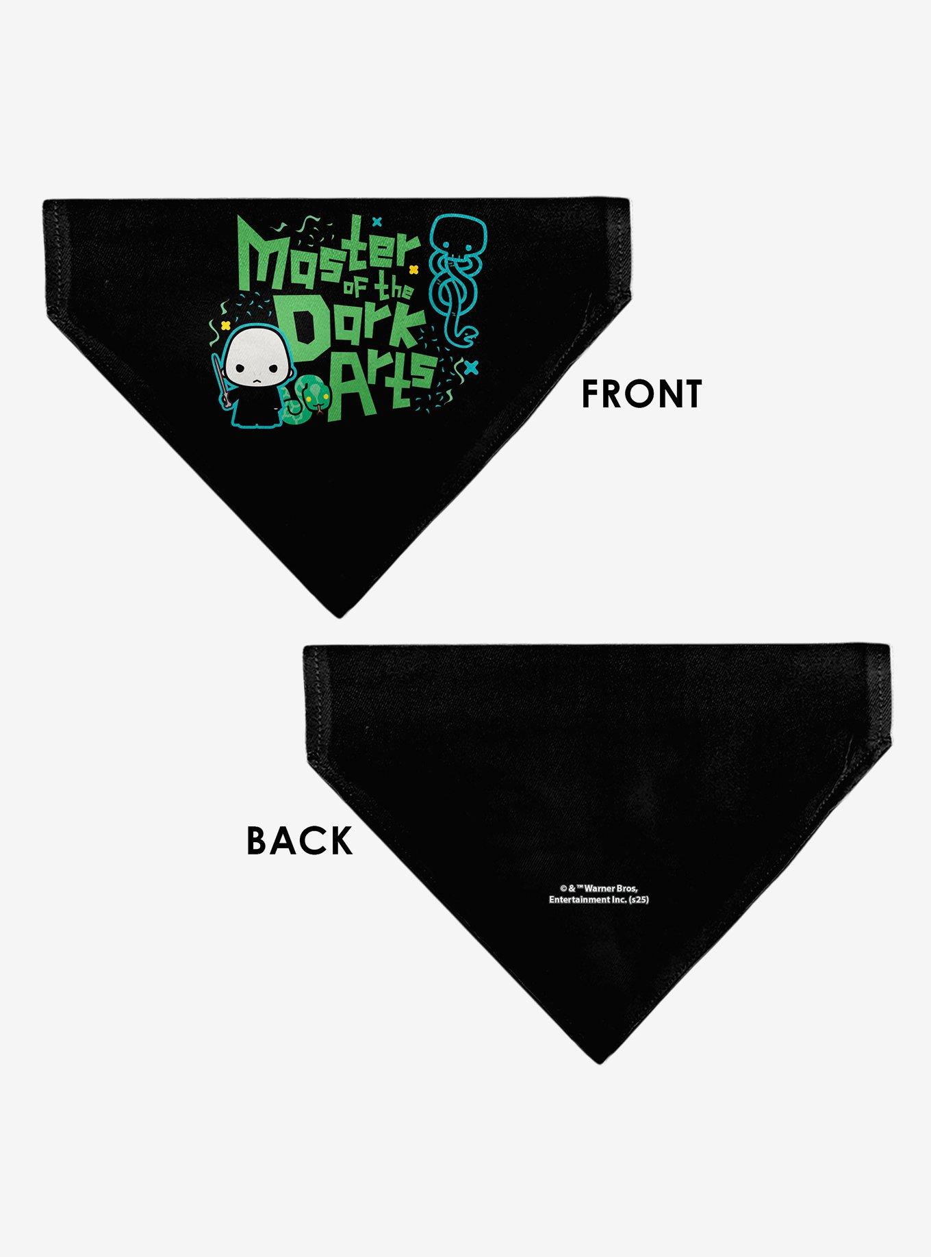 Harry Potter Chibi Voldemort Master of The Dark Arts Black Slip On Collar Pet Bandana - Bandana Only, , alternate