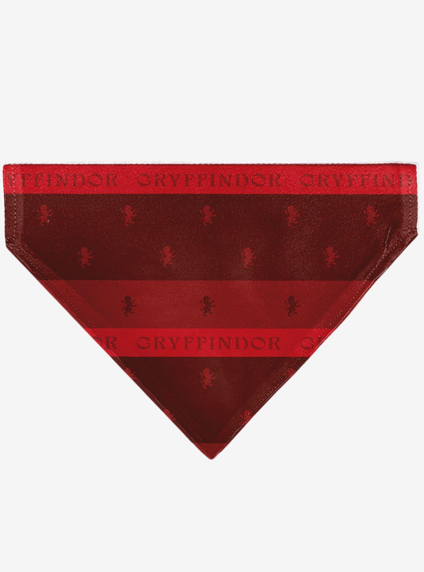 Harry Potter Gryffindor Traits Banner and Icons Slip On Collar Pet Bandana - Bandana Only, , hi-res