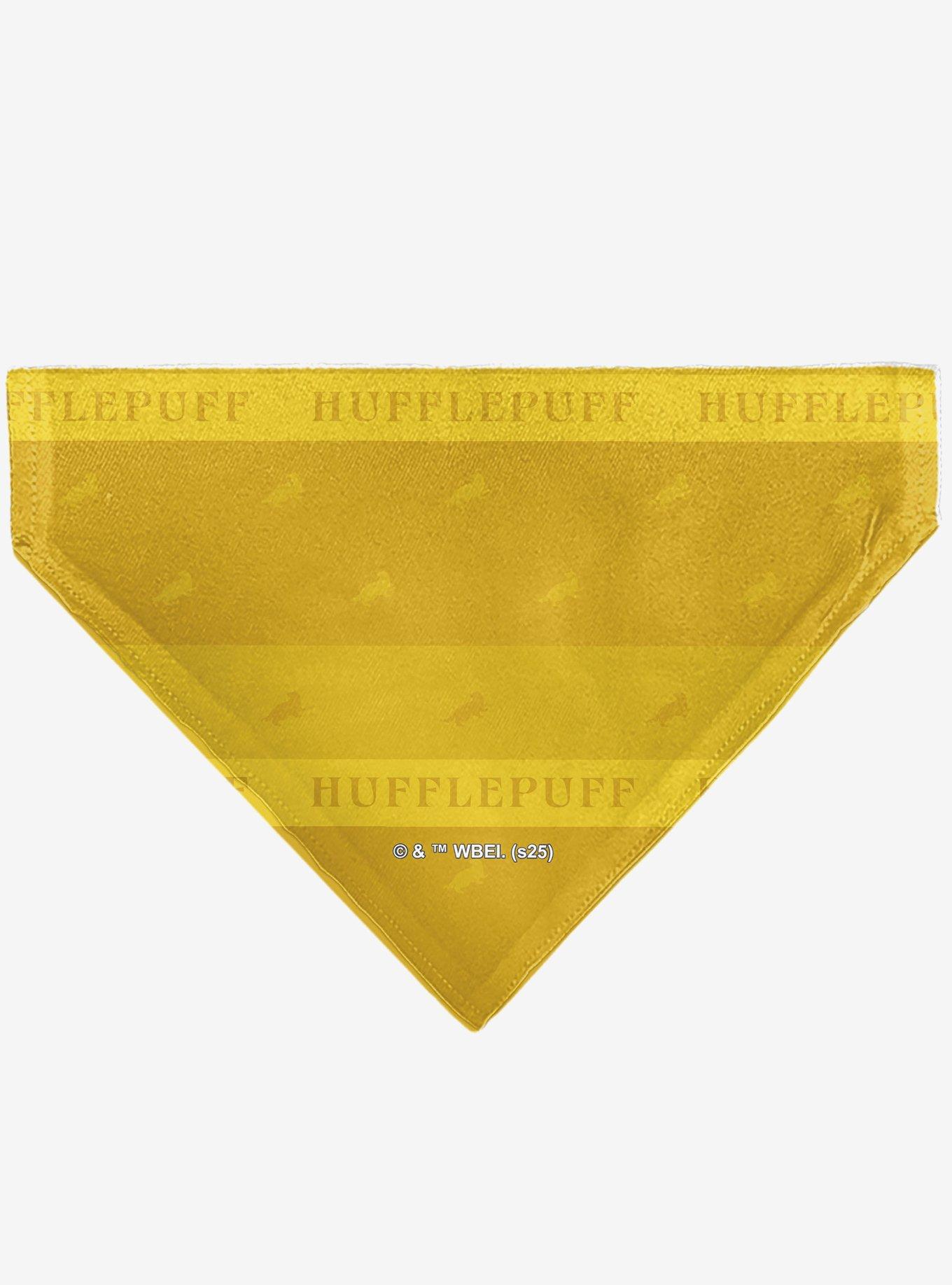 Harry Potter Hufflepuff Traits Banner and Icons Slip On Collar Pet Bandana - Bandana Only, , hi-res