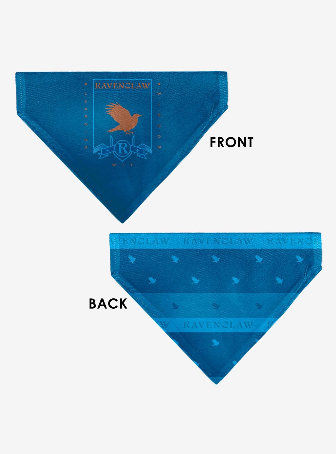 Harry Potter Ravenclaw Traits Banner and Icons Slip On Collar Pet Bandana - Bandana Only, , alternate