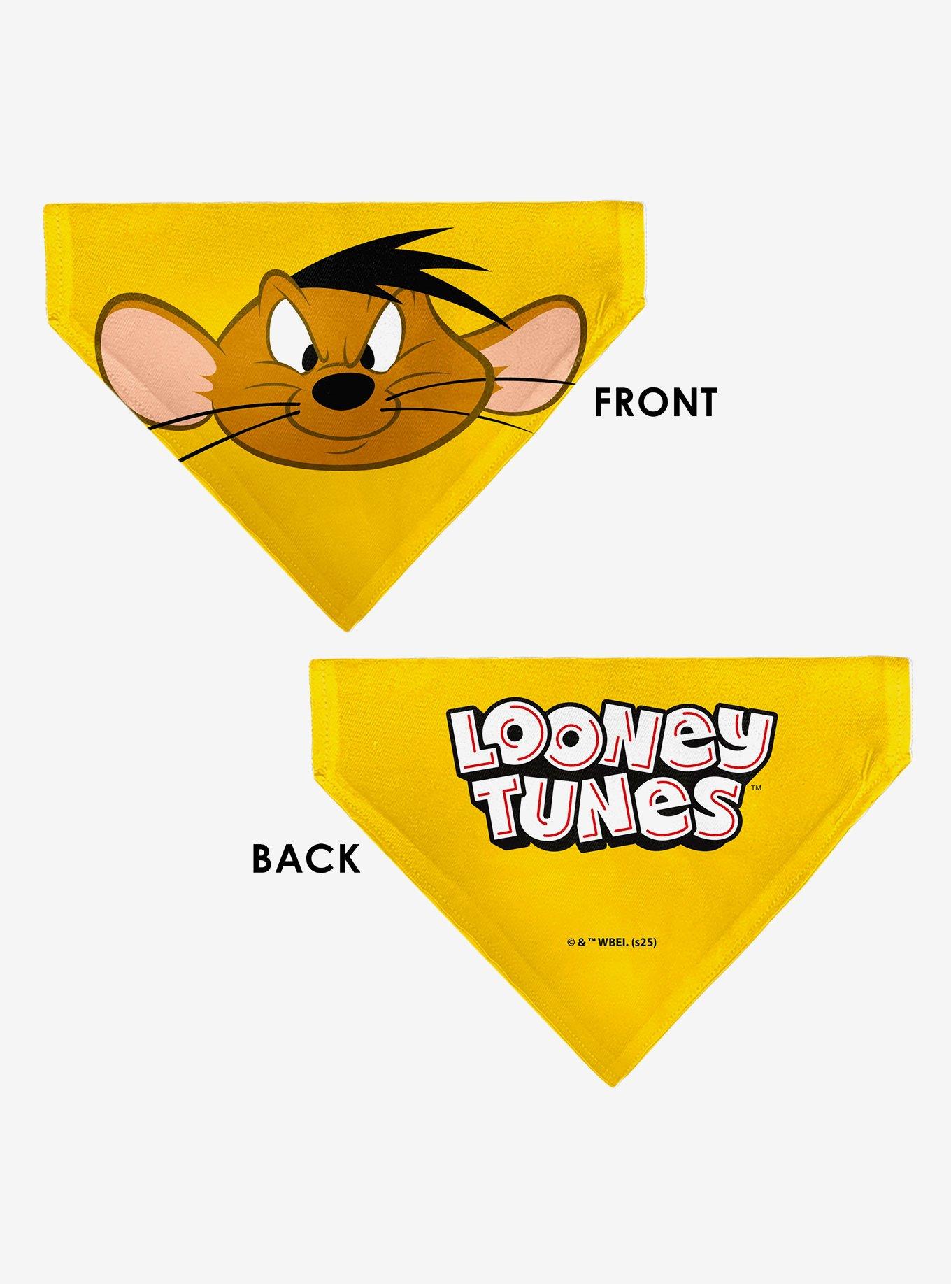 Looney Tunes Speedy Gonzales Face Close Up Slip On Collar Pet Bandana - Bandana Only, , alternate