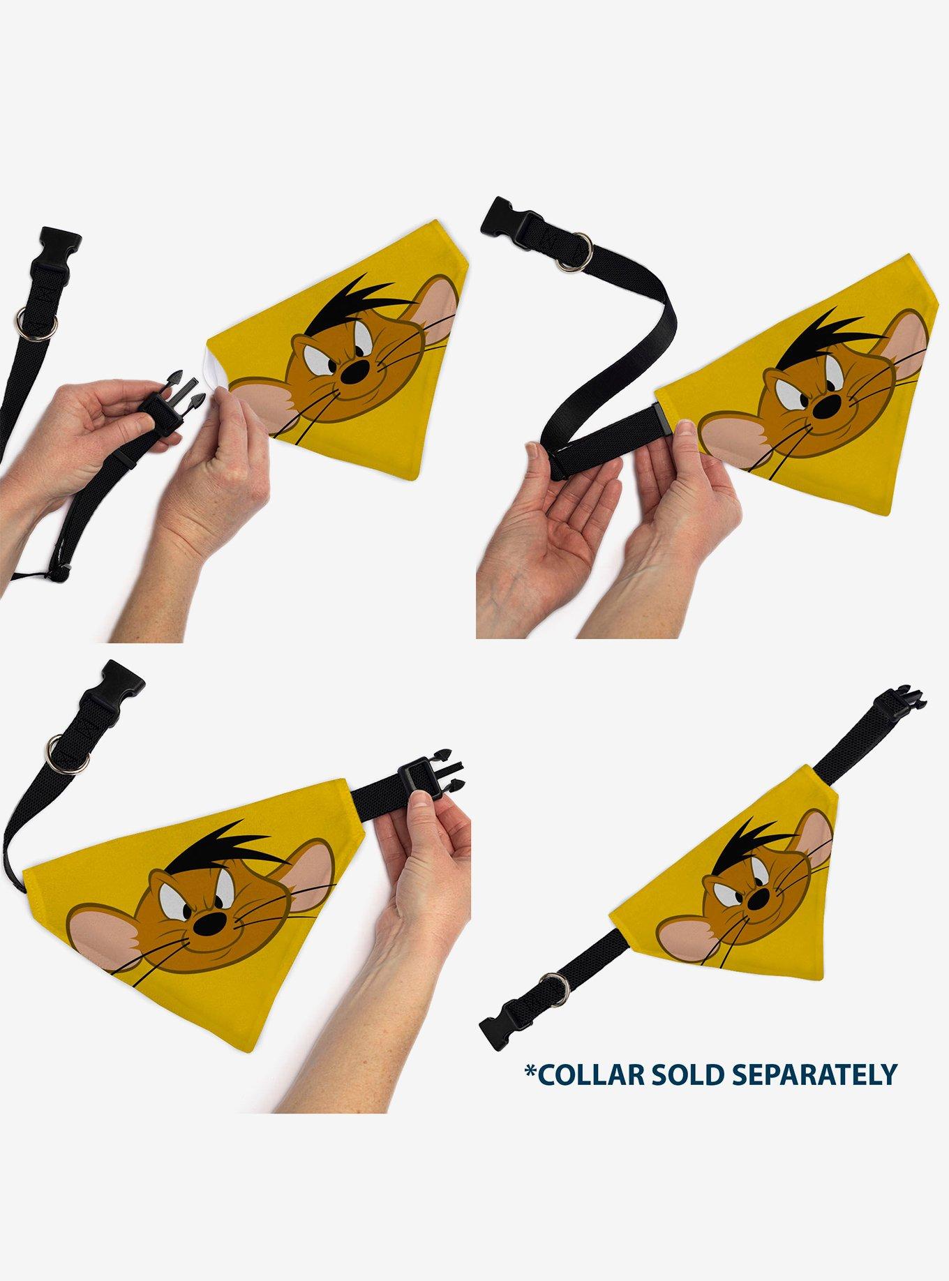 Looney Tunes Speedy Gonzales Face Close Up Slip On Collar Pet Bandana - Bandana Only, , alternate