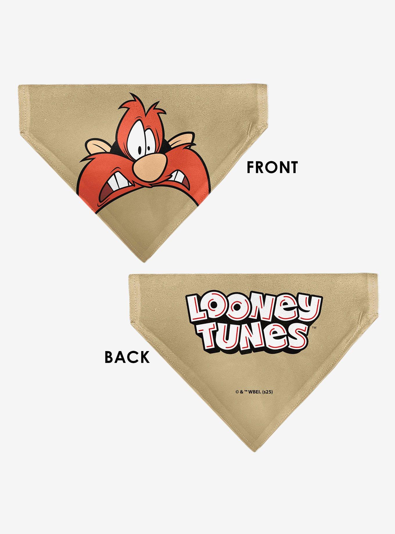 Looney Tunes Yosemite Sam Face Close Up Slip On Collar Pet Bandana - Bandana Only, , alternate