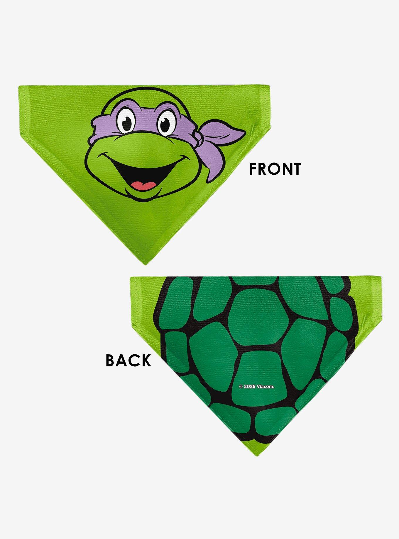 Teenage Mutant Ninja Turtles Donatello Turtle Shell Slip On Collar Pet Bandana - Bandana Only, , alternate