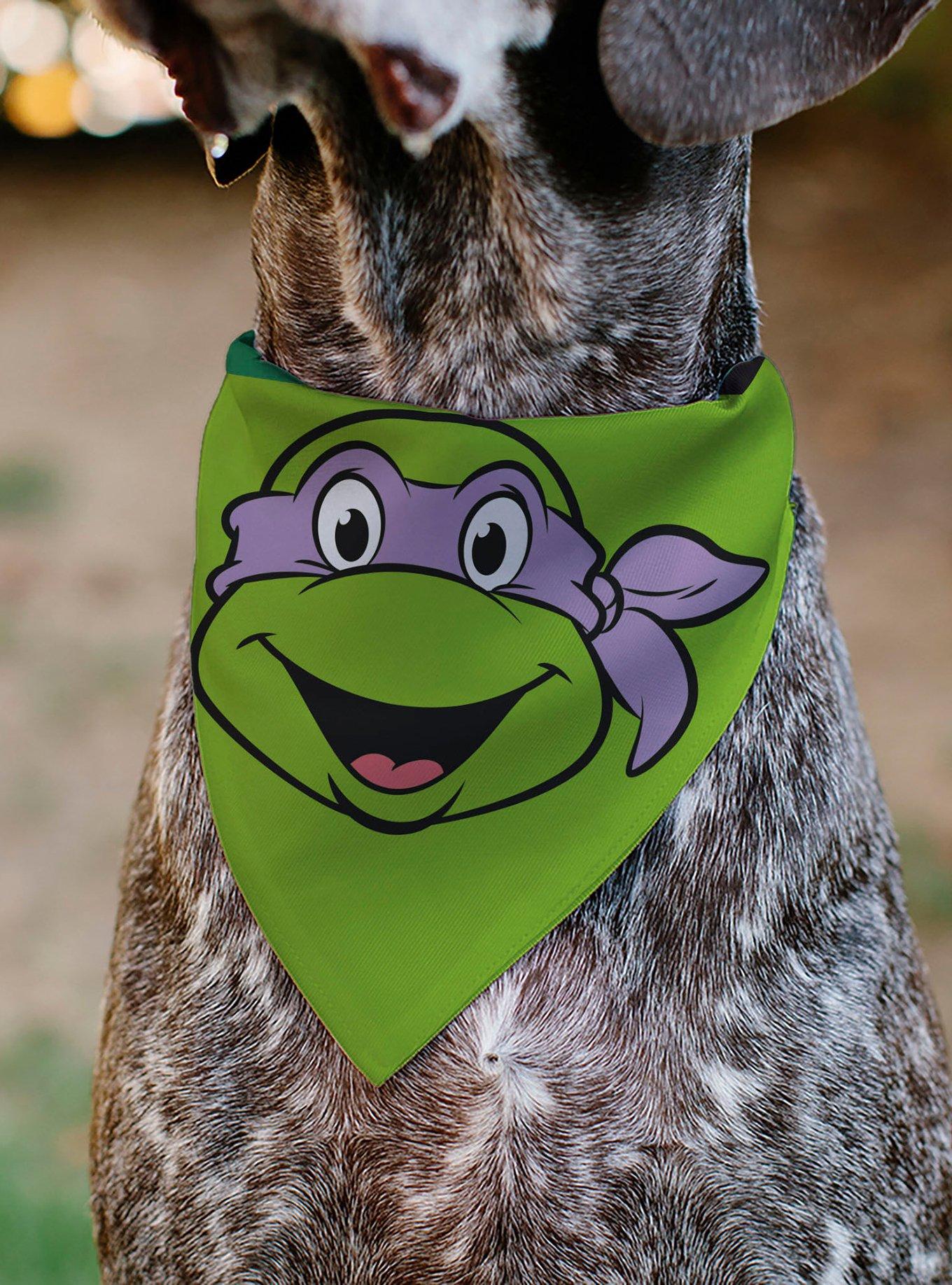 Teenage Mutant Ninja Turtles Donatello Turtle Shell Slip On Collar Pet Bandana - Bandana Only, , alternate