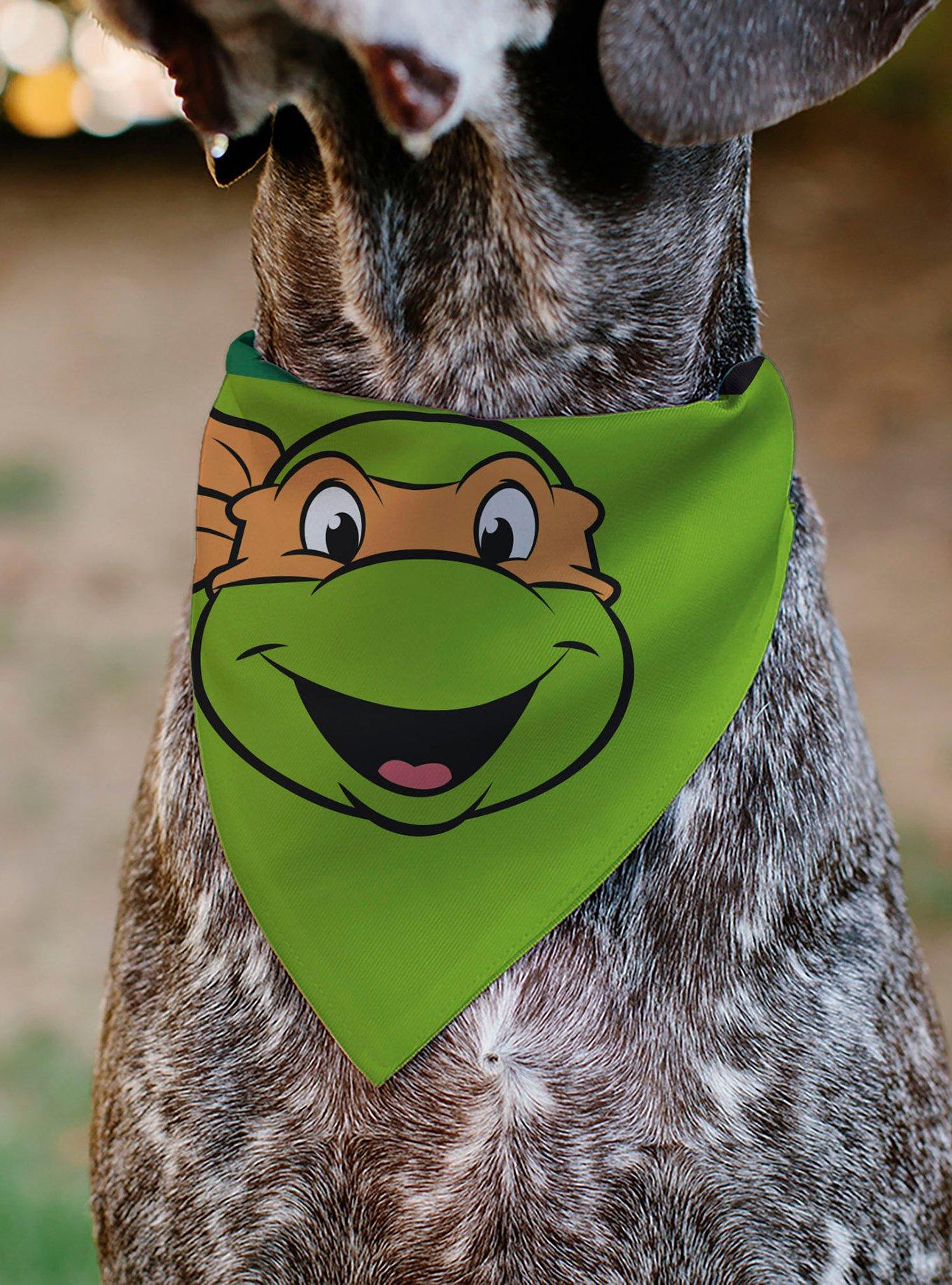 Teenage Mutant Ninja Turtles Michaelangelo Shell Slip On Collar Pet Bandana - Bandana Only, , alternate