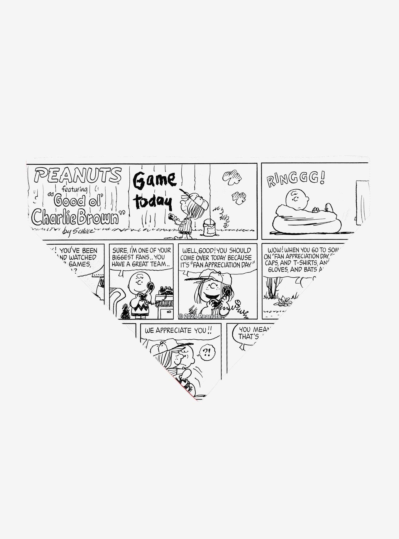 Peanuts Good Ol Charlie Brown Comic Scene Slip On Collar Pet Bandana - Bandana Only, , hi-res