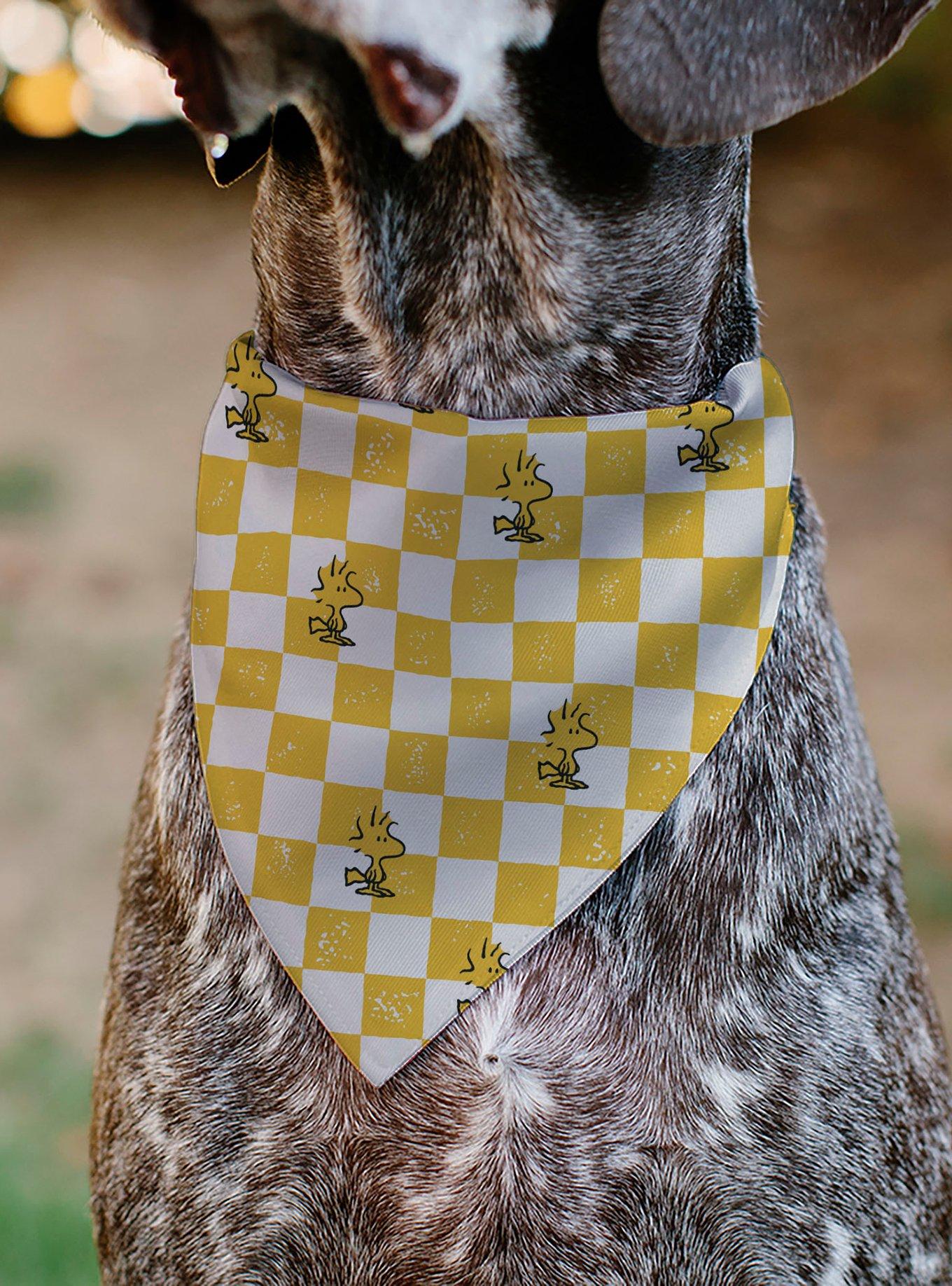 Peanuts Woodstock Pose Checker Slip On Collar Pet Bandana - Bandana Only, , alternate - view 4