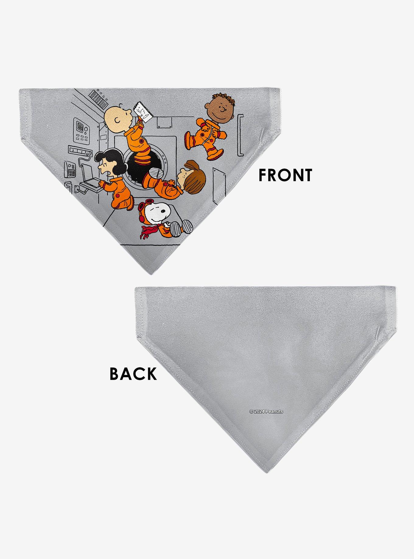 Peanuts Gang Floating Astronauts Group Slip On Collar Pet Bandana - Bandana Only, , alternate