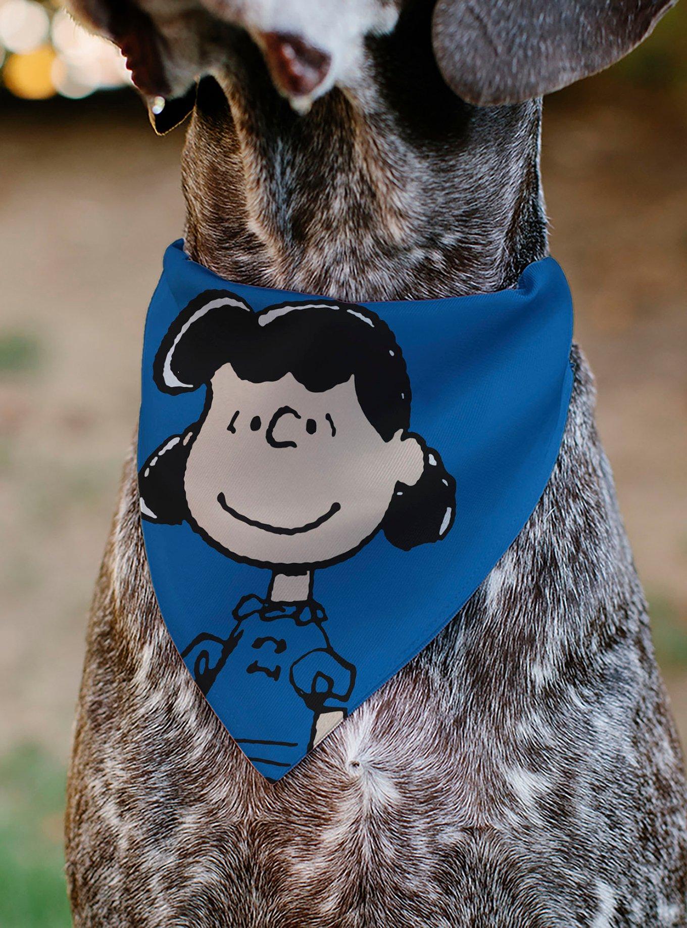 Peanuts Lucy Van Pelt Smiling Face Slip On Collar Pet Bandana - Bandana Only