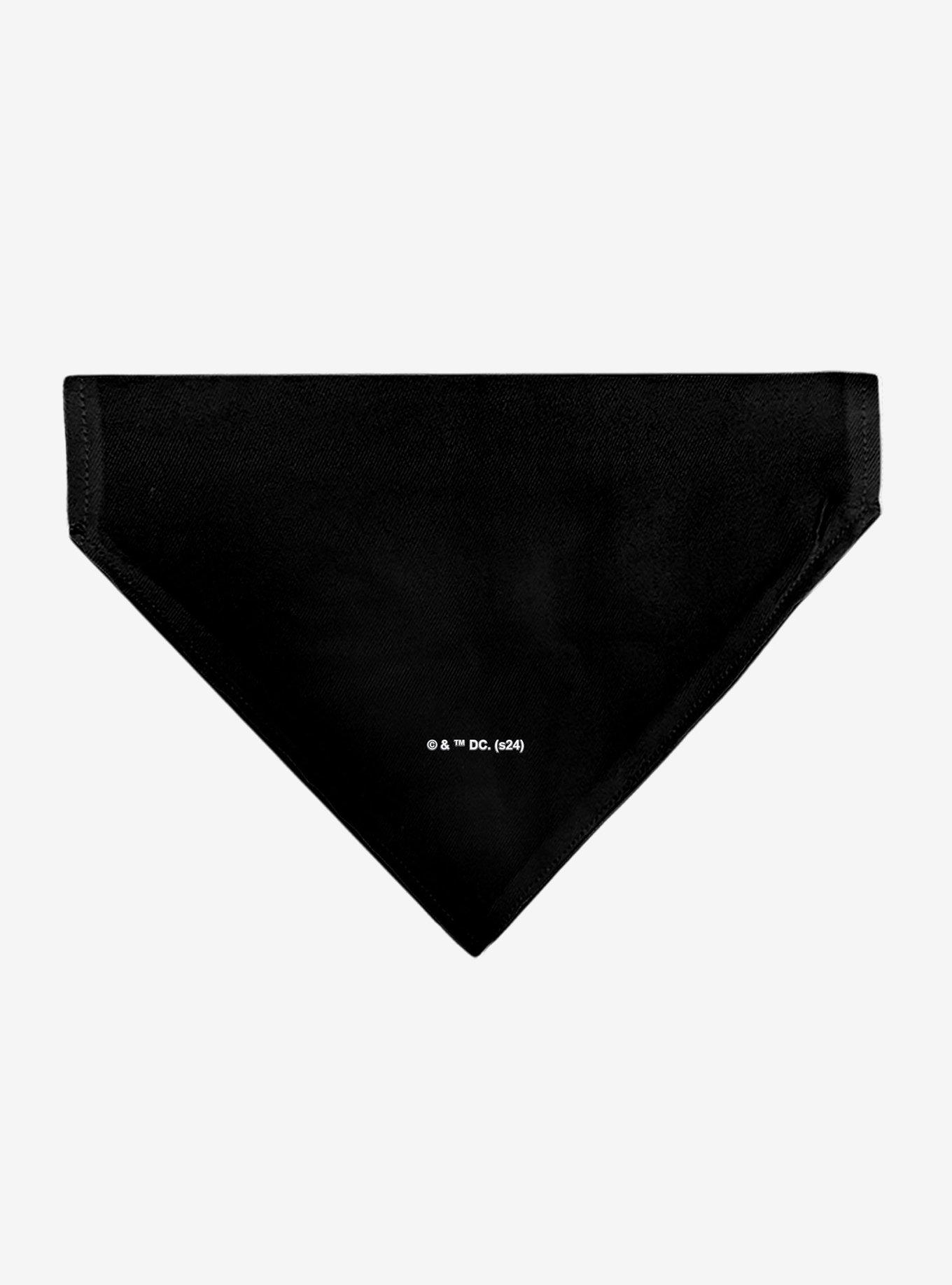 DC Comics Batman Shield Logo Black Slip On Collar Pet Bandana - Bandana Only, , hi-res