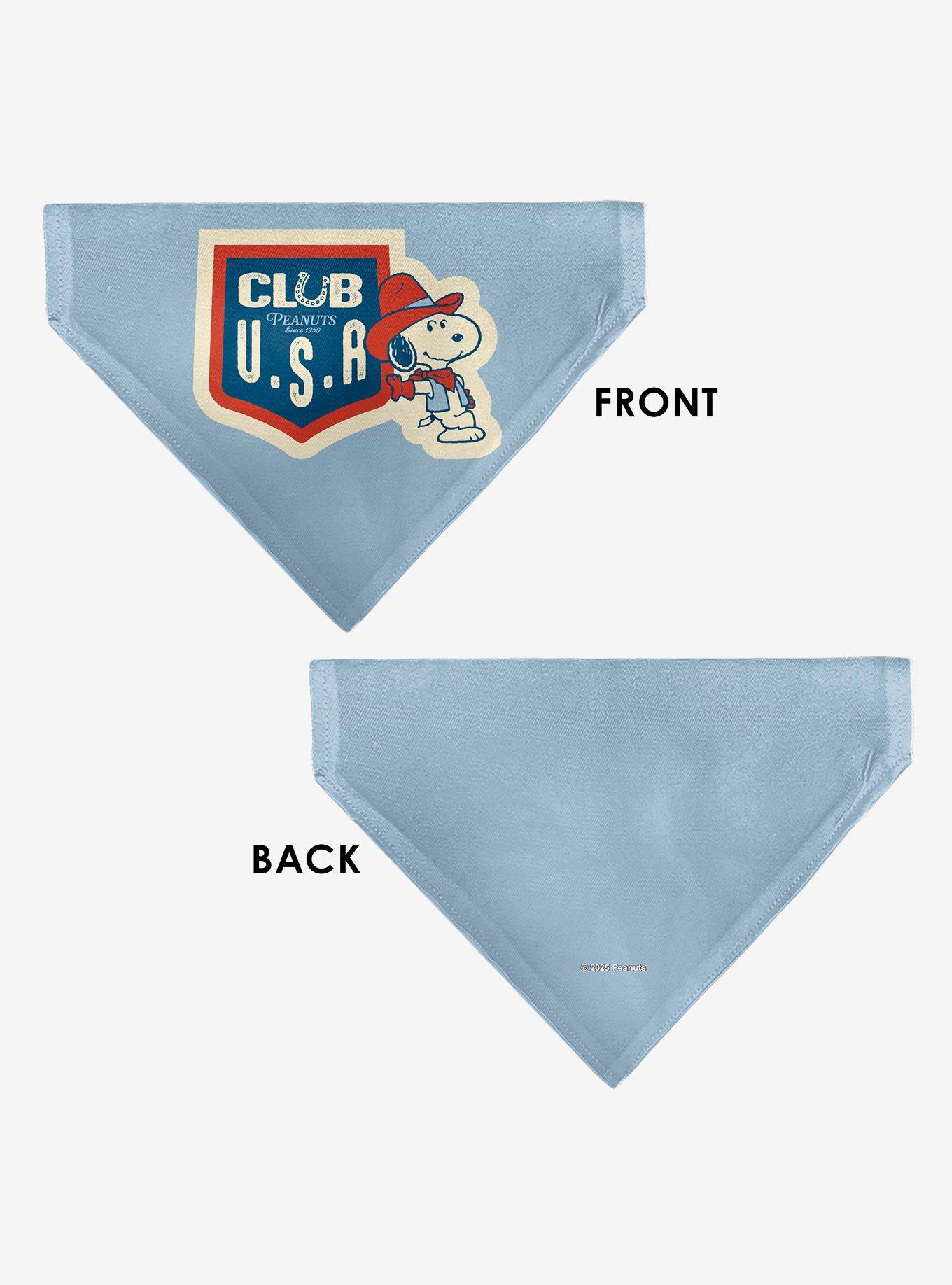 Peanuts Snoopy Cowboy USA Slip On Collar Pet Bandana - Bandana Only, , alternate