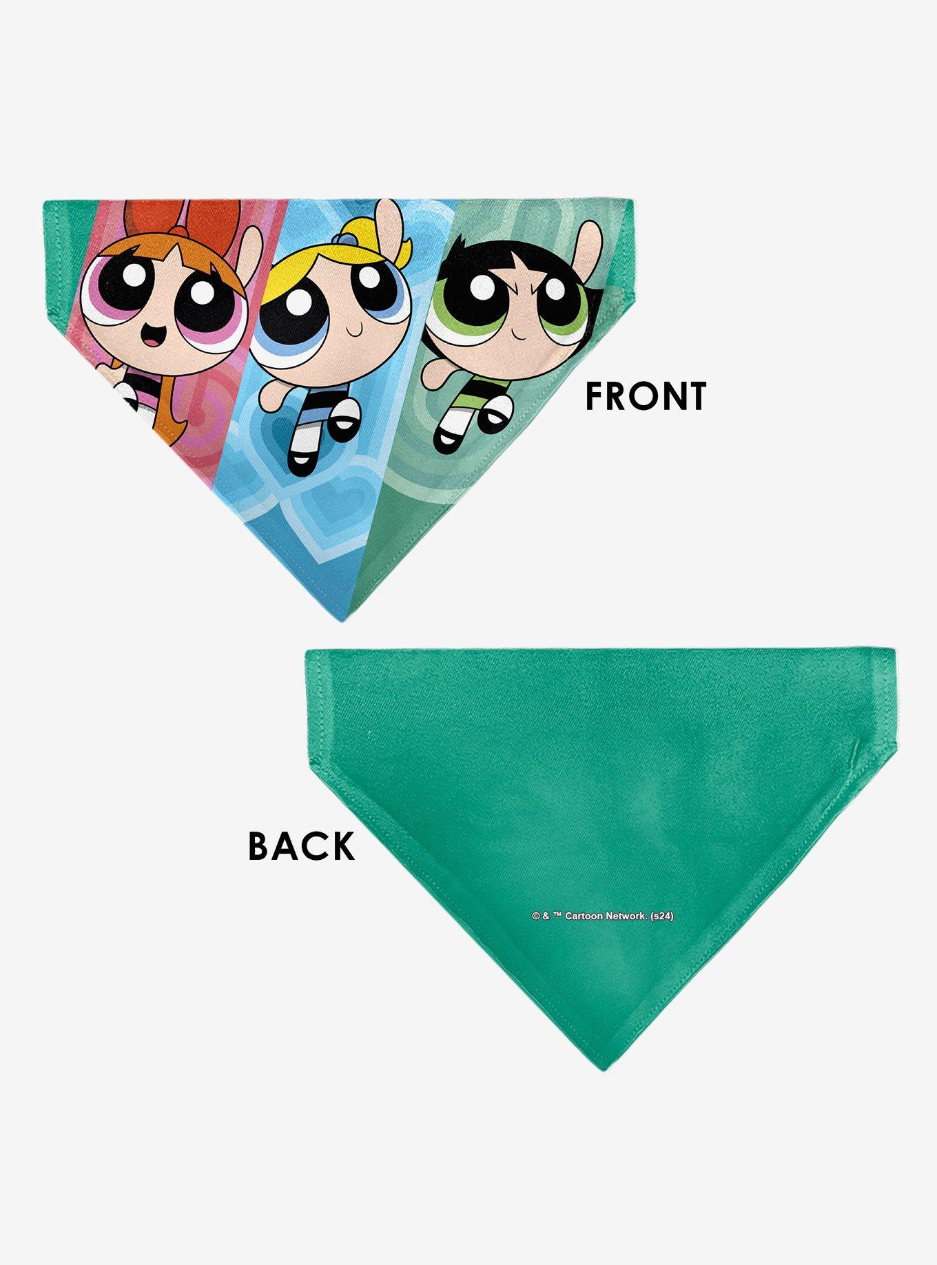 The Powerpuff Girls Flight Pose Slip On Collar Pet Bandana - Bandana Only, , alternate