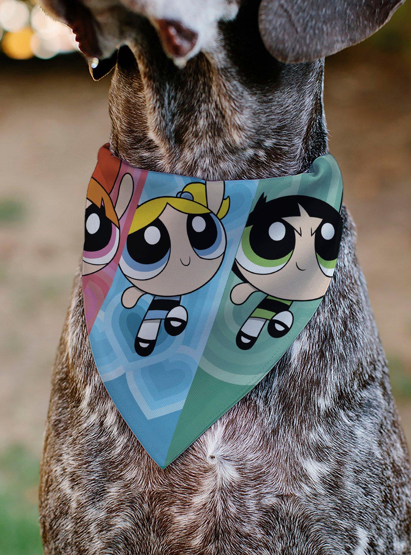 The Powerpuff Girls Flight Pose Slip On Collar Pet Bandana - Bandana Only, , alternate
