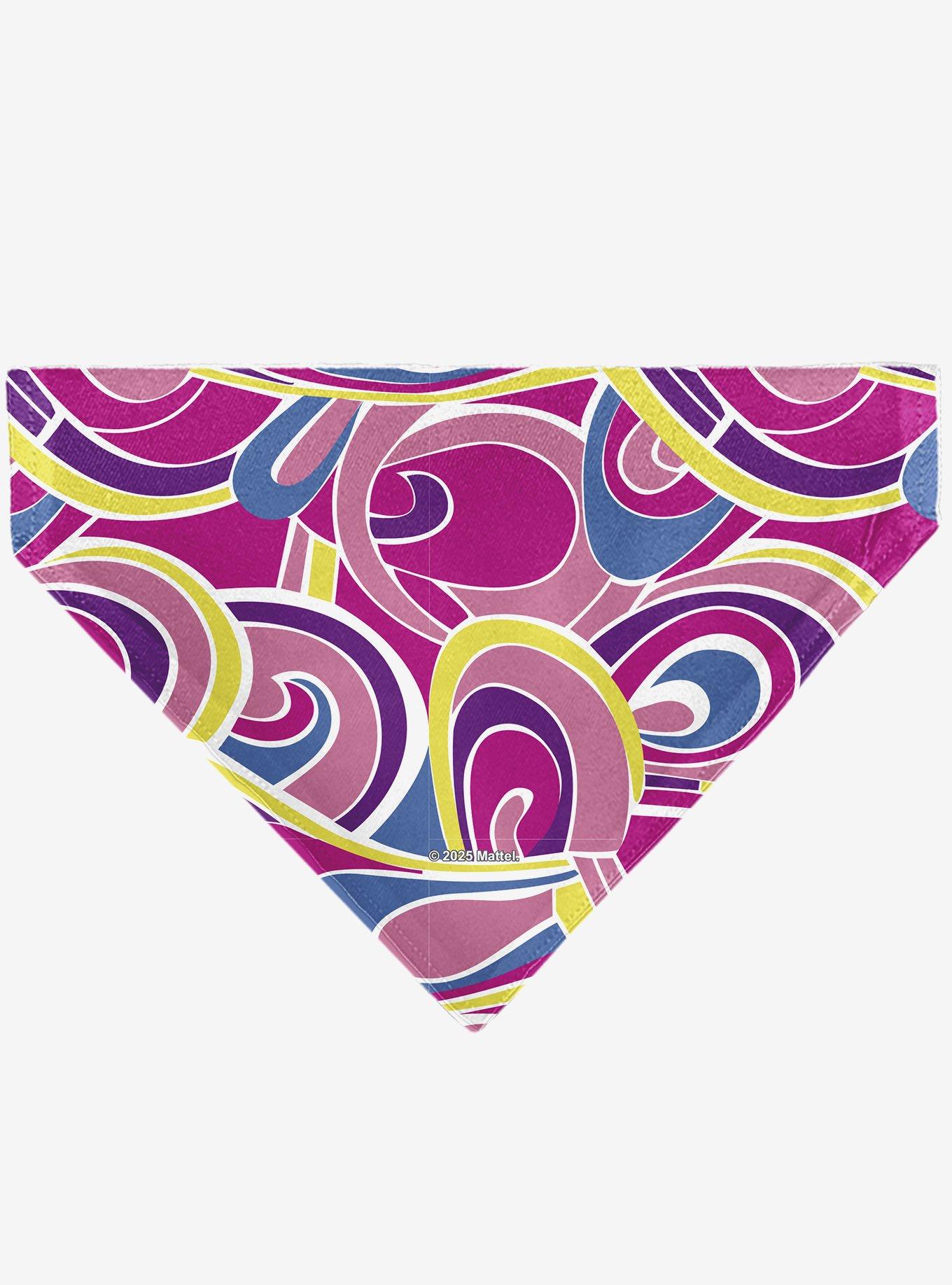 Barbie Swirl Multi Color Slip On Collar Pet Bandana - Bandana Only, , hi-res