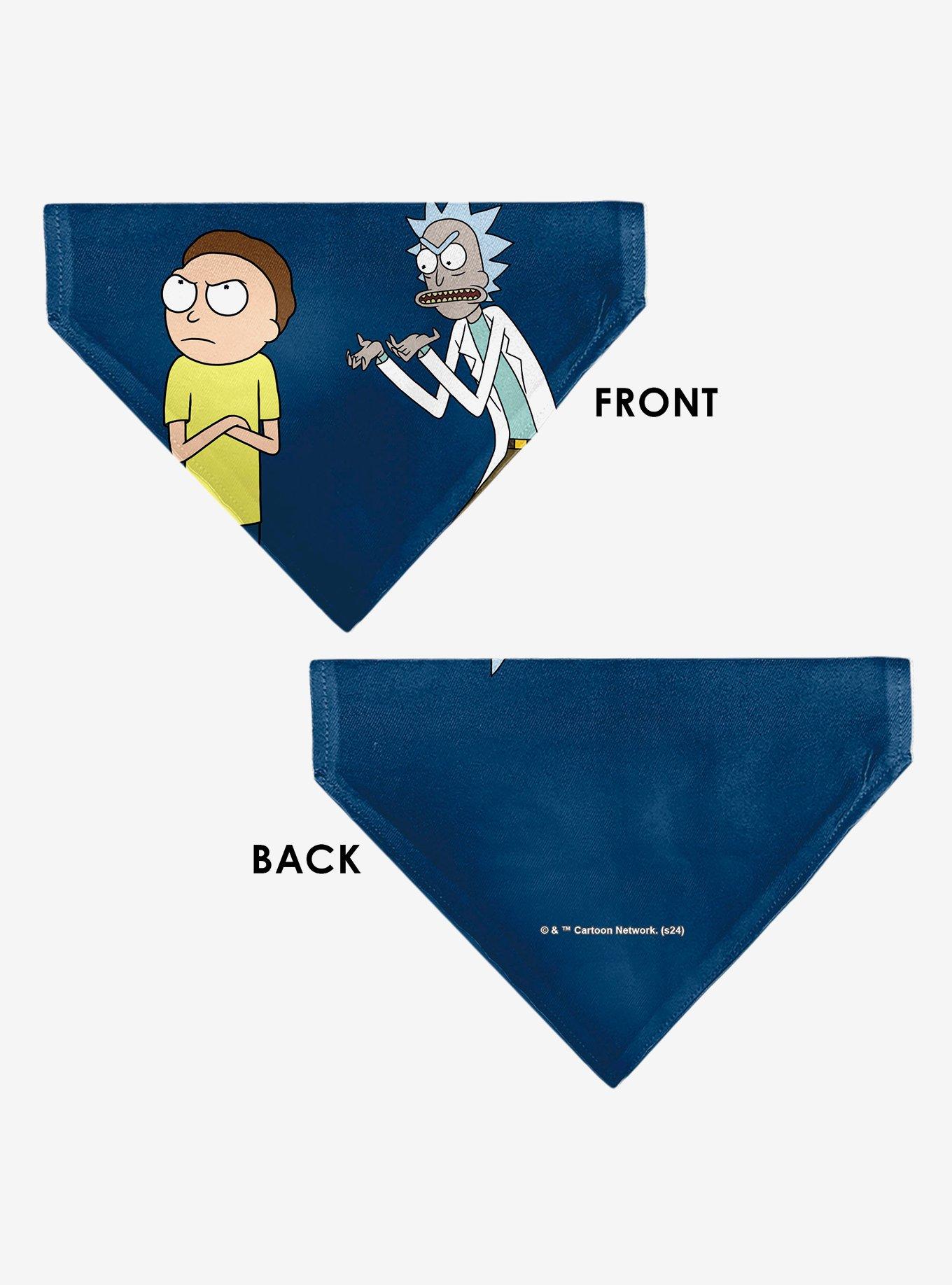 Rick and Morty Arms Crossed Pose Slip On Collar Pet Bandana - Bandana Only, , alternate - view 3