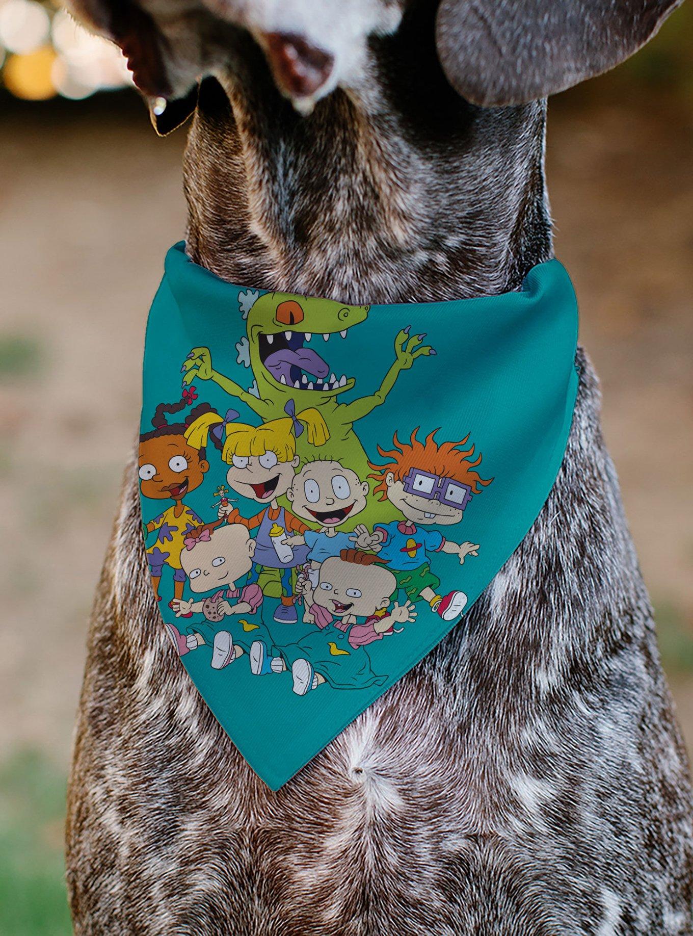 Rugrats Kids Group Pose and Title Slip On Collar Pet Bandana - Bandana Only, , alternate