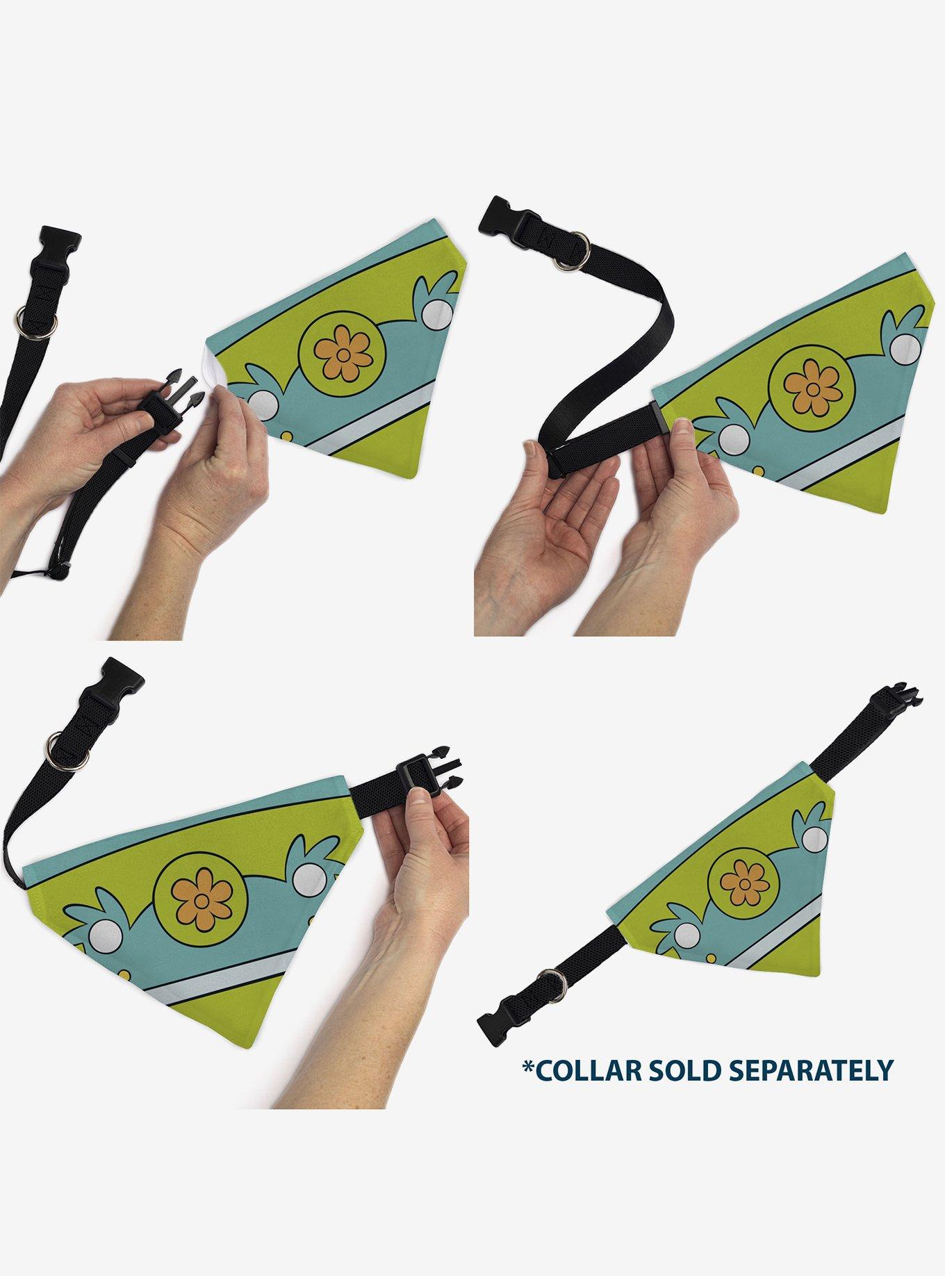 Scooby-Doo! The Mystery Machine Logo Slip On Collar Pet Bandana - Bandana Only, , alternate - view 6