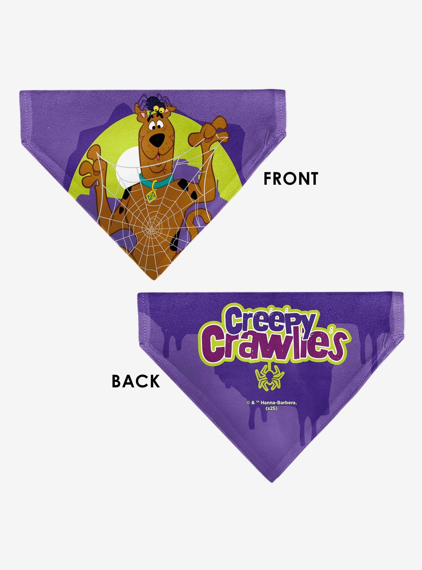 Scooby-Doo! Halloween Spider Web Creepy Crawlies Slip On Collar Pet Bandana - Bandana Only, , alternate