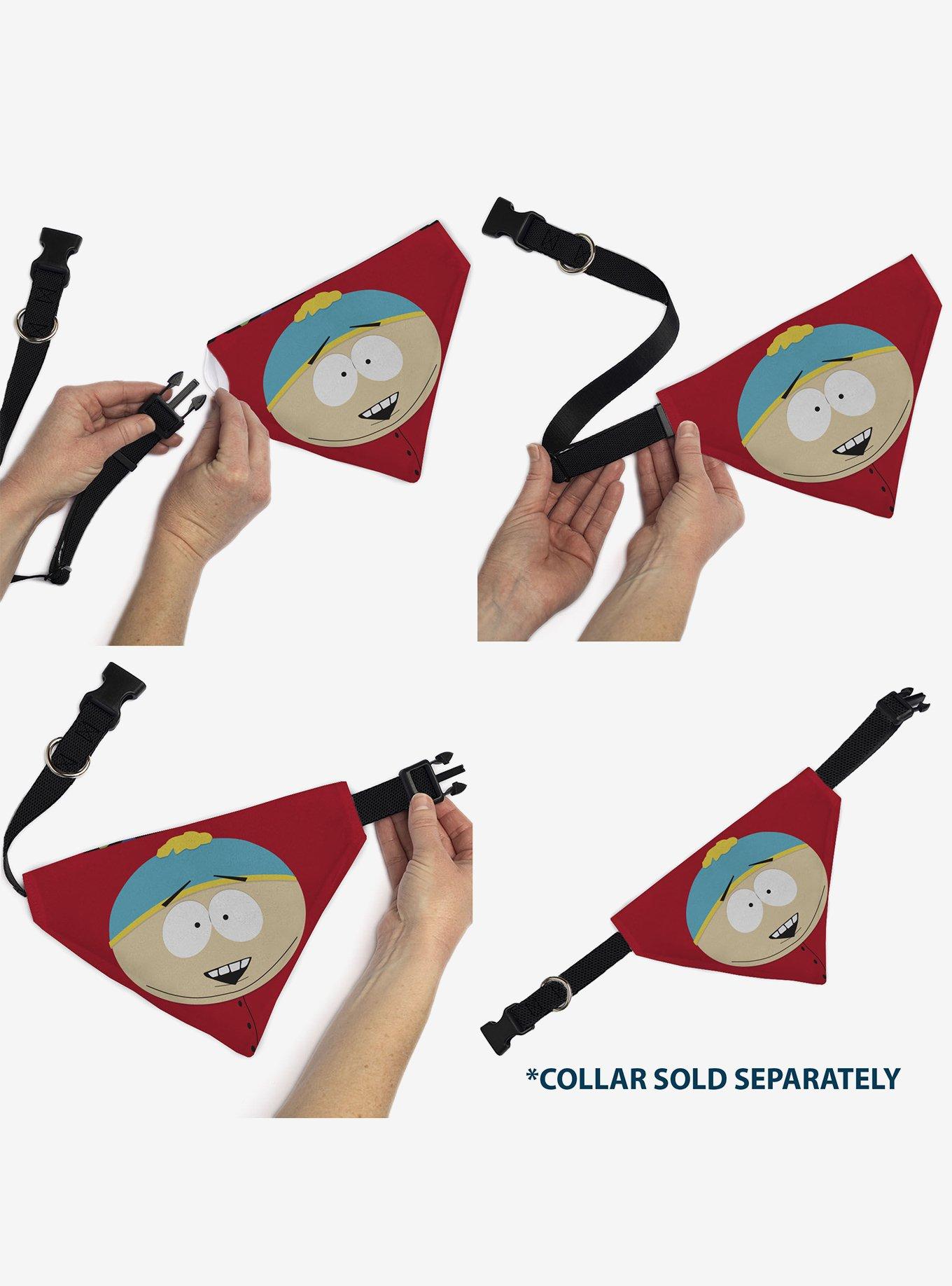 South Park Eric Cartman Face Slip On Collar Pet Bandana - Bandana Only, , alternate