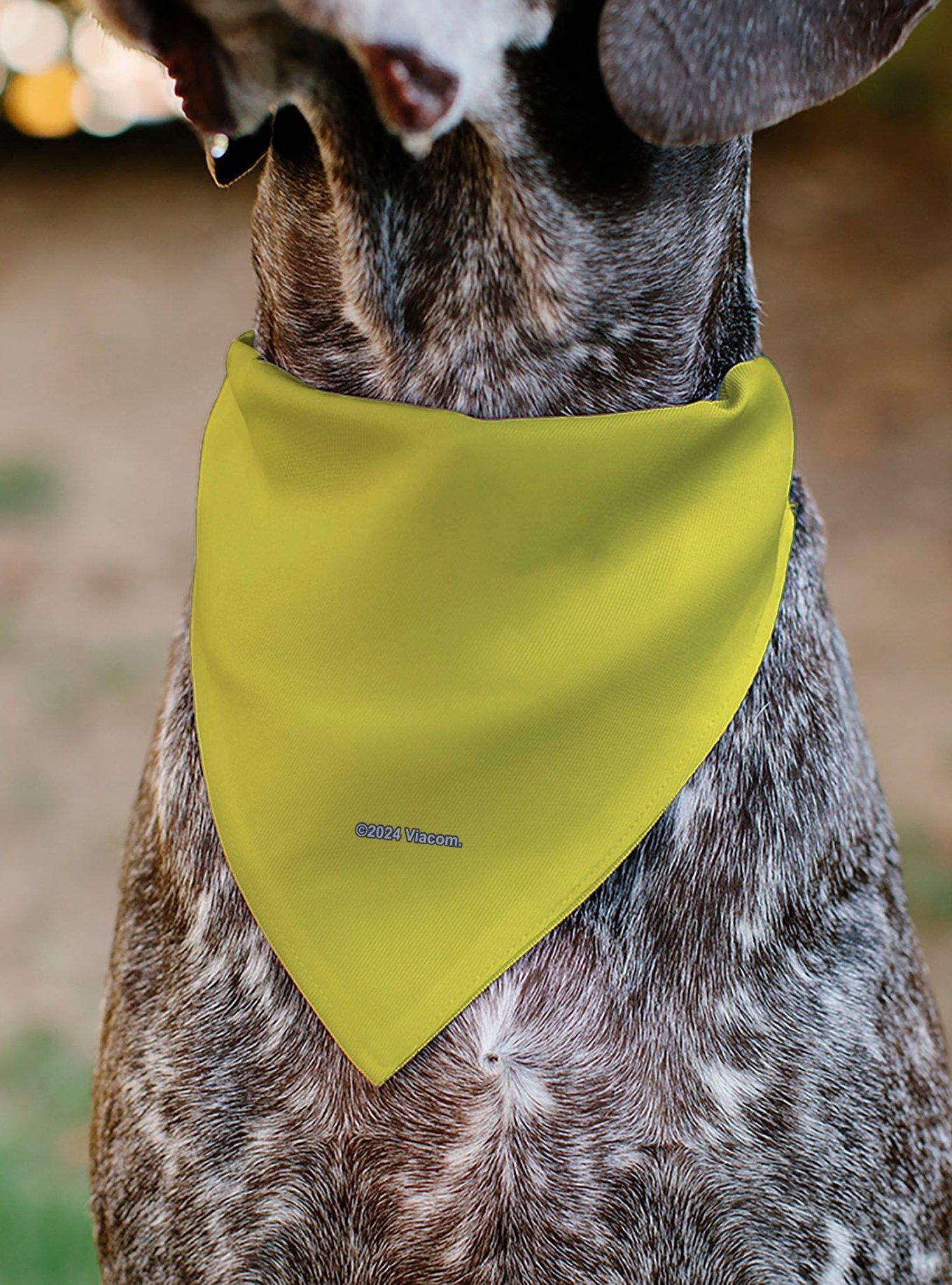 SpongeBob SquarePants Spsp $B Chain Pose Slip On Collar Pet Bandana - Bandana Only, , alternate