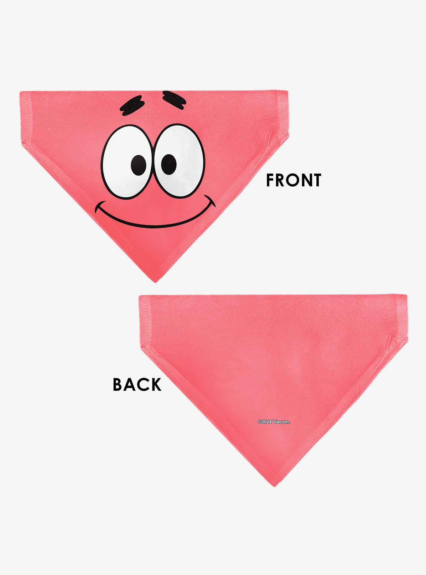 SpongeBob SquarePants Patrick Star Face Slip On Collar Pet Bandana - Bandana Only, , alternate
