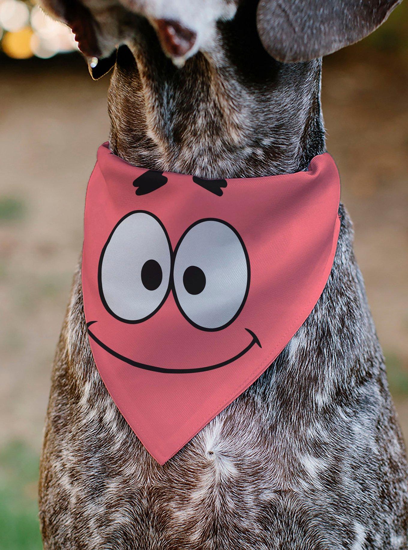 SpongeBob SquarePants Patrick Star Face Slip On Collar Pet Bandana - Bandana Only, , alternate