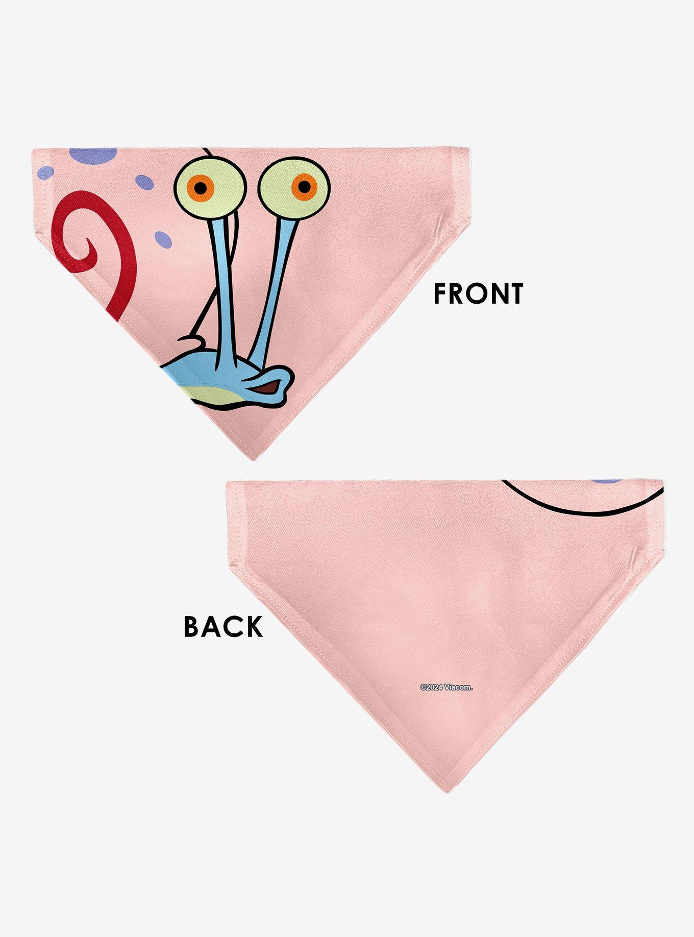 SpongeBob SquarePants Gary The Snail Face Slip On Collar Pet Bandana - Bandana Only, , alternate
