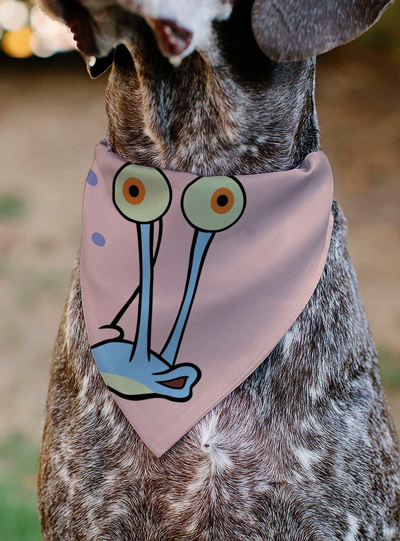 SpongeBob SquarePants Gary The Snail Face Slip On Collar Pet Bandana - Bandana Only, , alternate