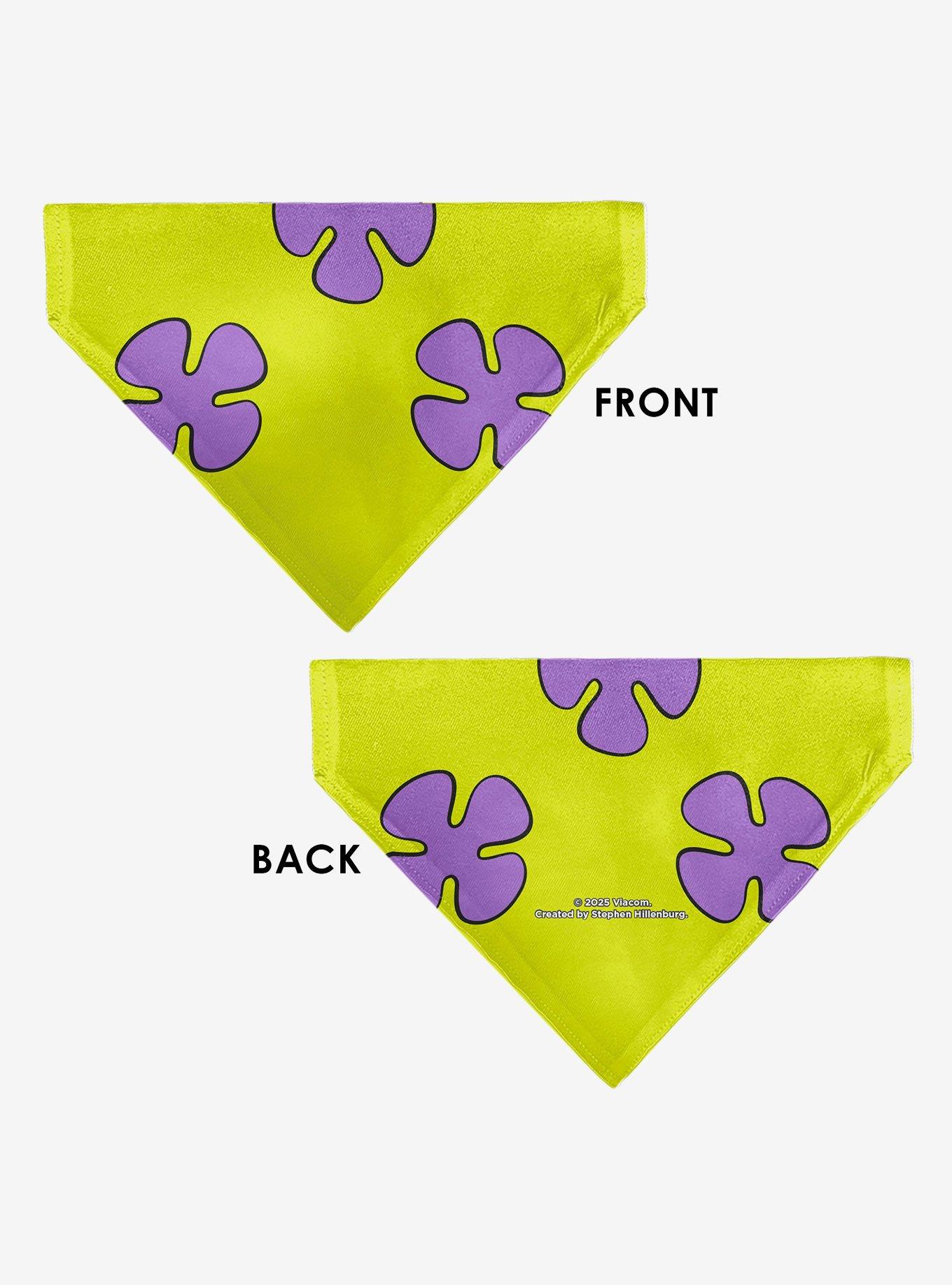 SpongeBob SquarePants Patrick Star Shorts Flower Slip On Collar Pet Bandana - Bandana Only, , alternate