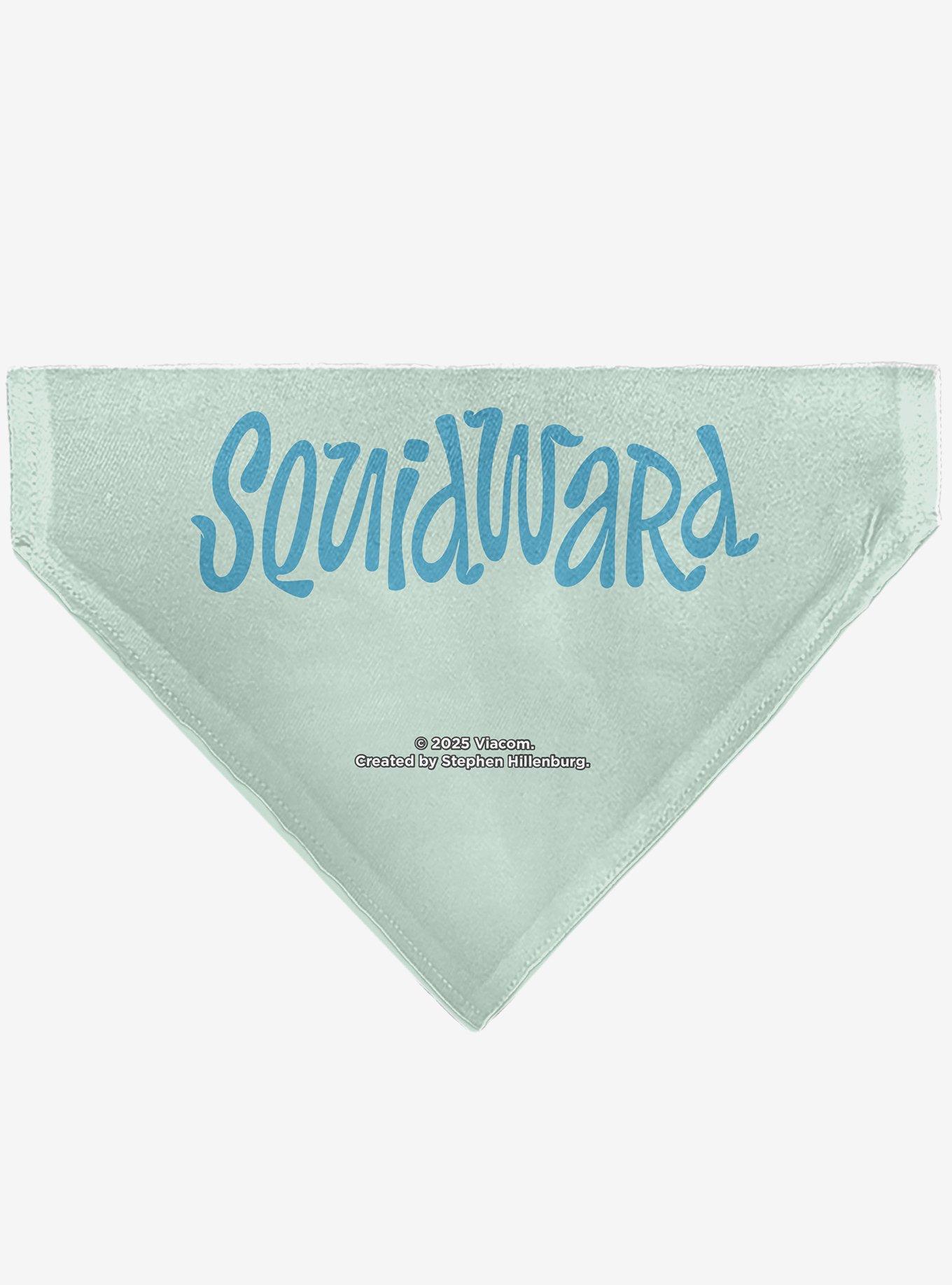 SpongeBob SquarePants Squidward Frowning Face Slip On Collar Pet Bandana - Bandana Only, , hi-res