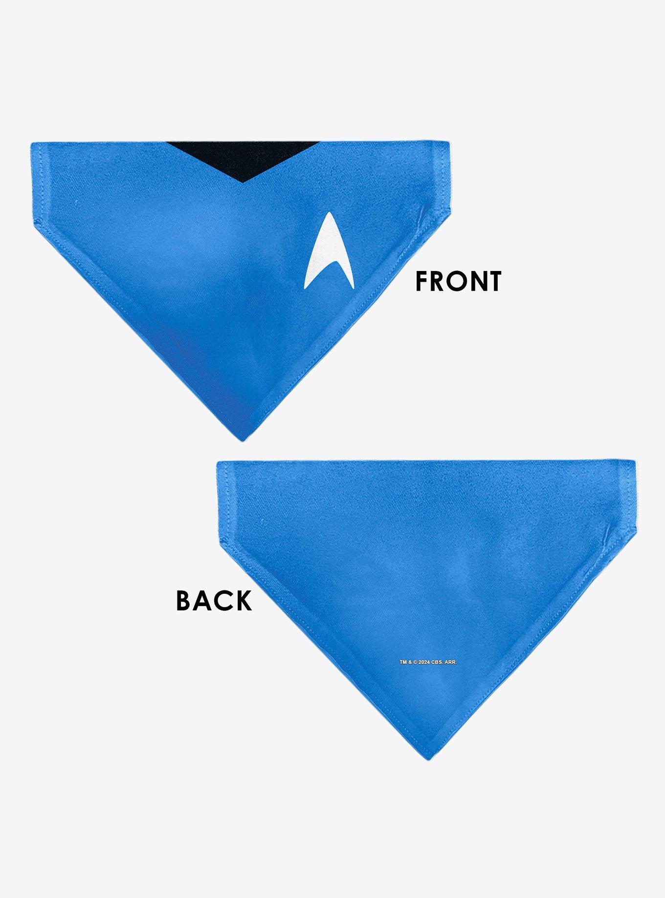 Star Trek Original Series Uniform Print Blue Slip On Collar Pet Bandana - Bandana Only, , alternate - view 3