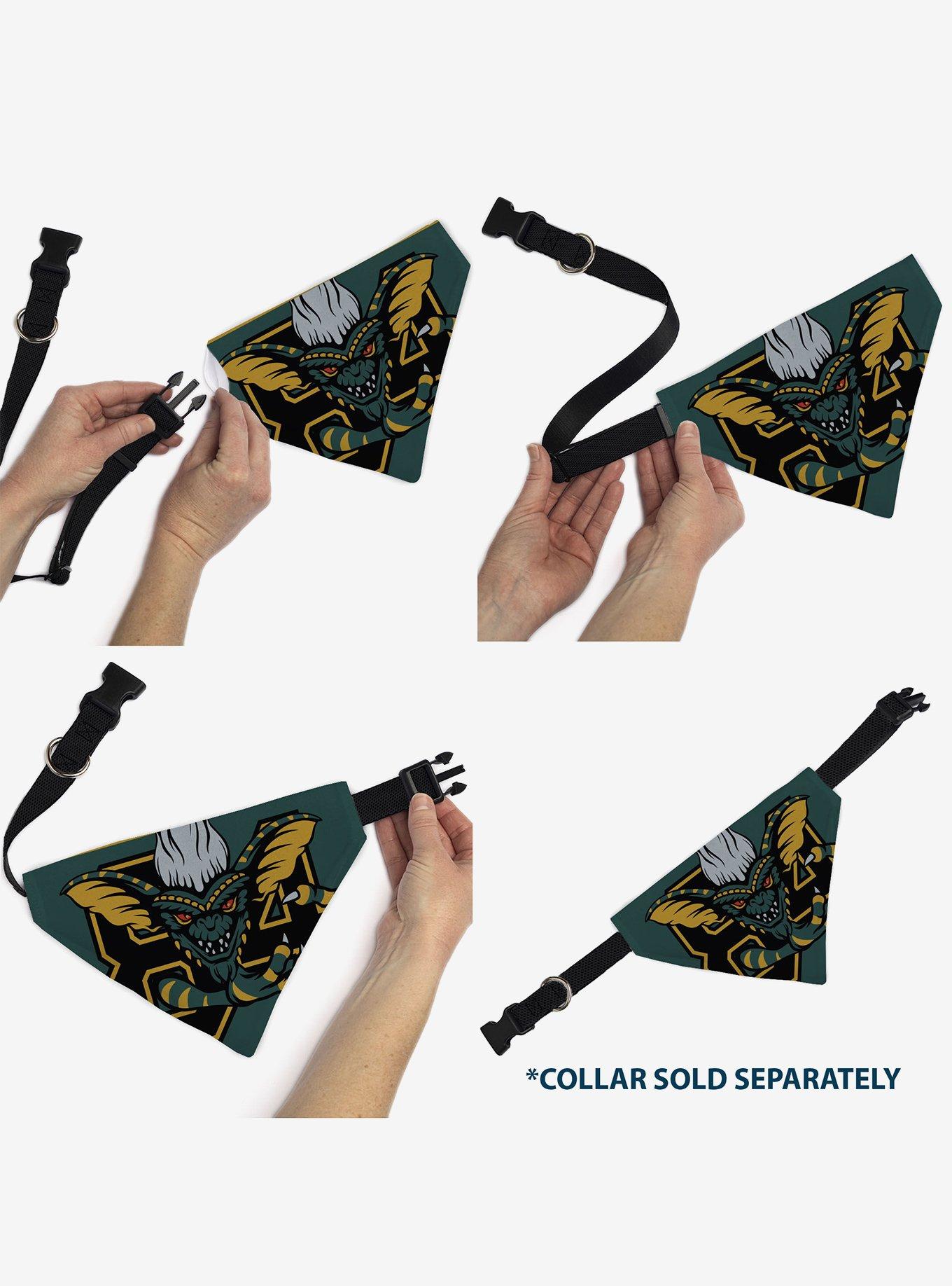 Gremlins Stripe 84 Face and Gremlins Title Slip On Collar Pet Bandana - Bandana Only, , alternate - view 6
