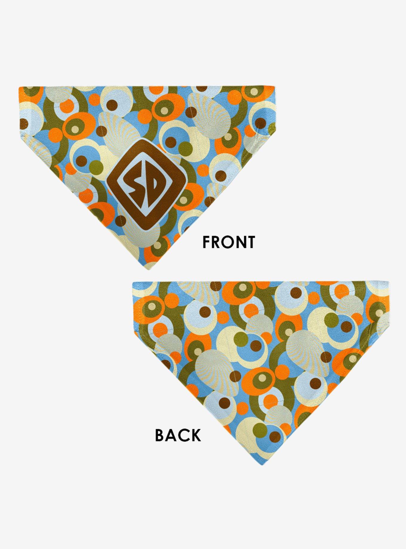 Scooby-Doo! SD Dog Tag Retro Dots Multi Slip On Collar Pet Bandana - Bandana Only, , alternate