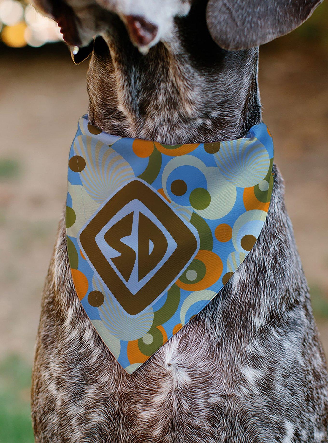 Scooby-Doo! SD Dog Tag Retro Dots Multi Slip On Collar Pet Bandana - Bandana Only, , alternate