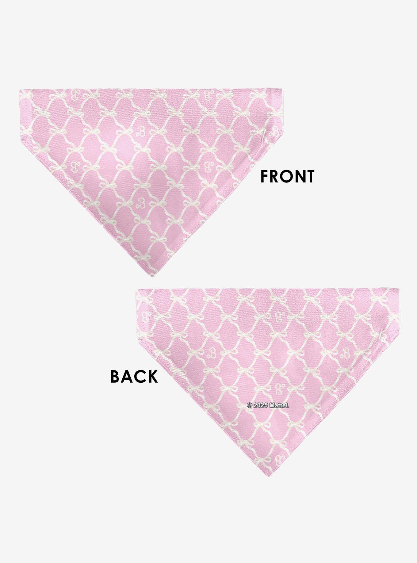 Barbie Bow and B Monogram Slip On Collar Pet Bandana - Bandana Only, , alternate