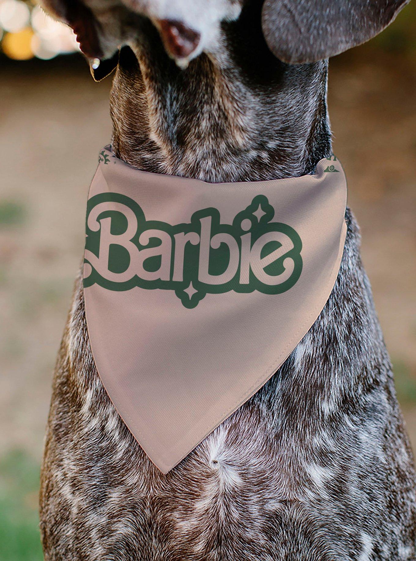 Barbie California Dreamin Icons Collage Peach Slip On Collar Pet Bandana - Bandana Only, , alternate