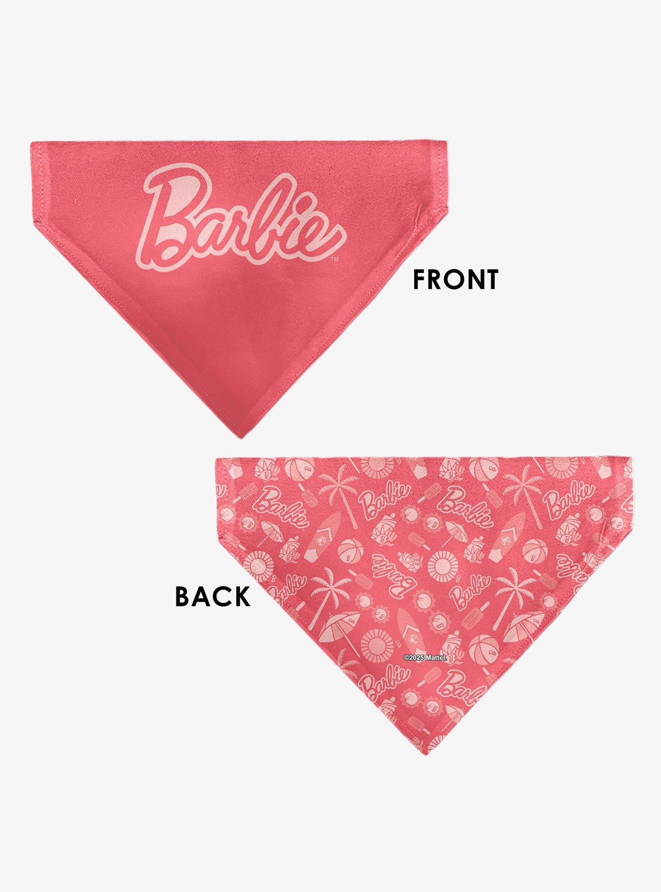 Barbie Malibu Beach Icons Collage Slip On Collar Pet Bandana - Bandana Only, , alternate