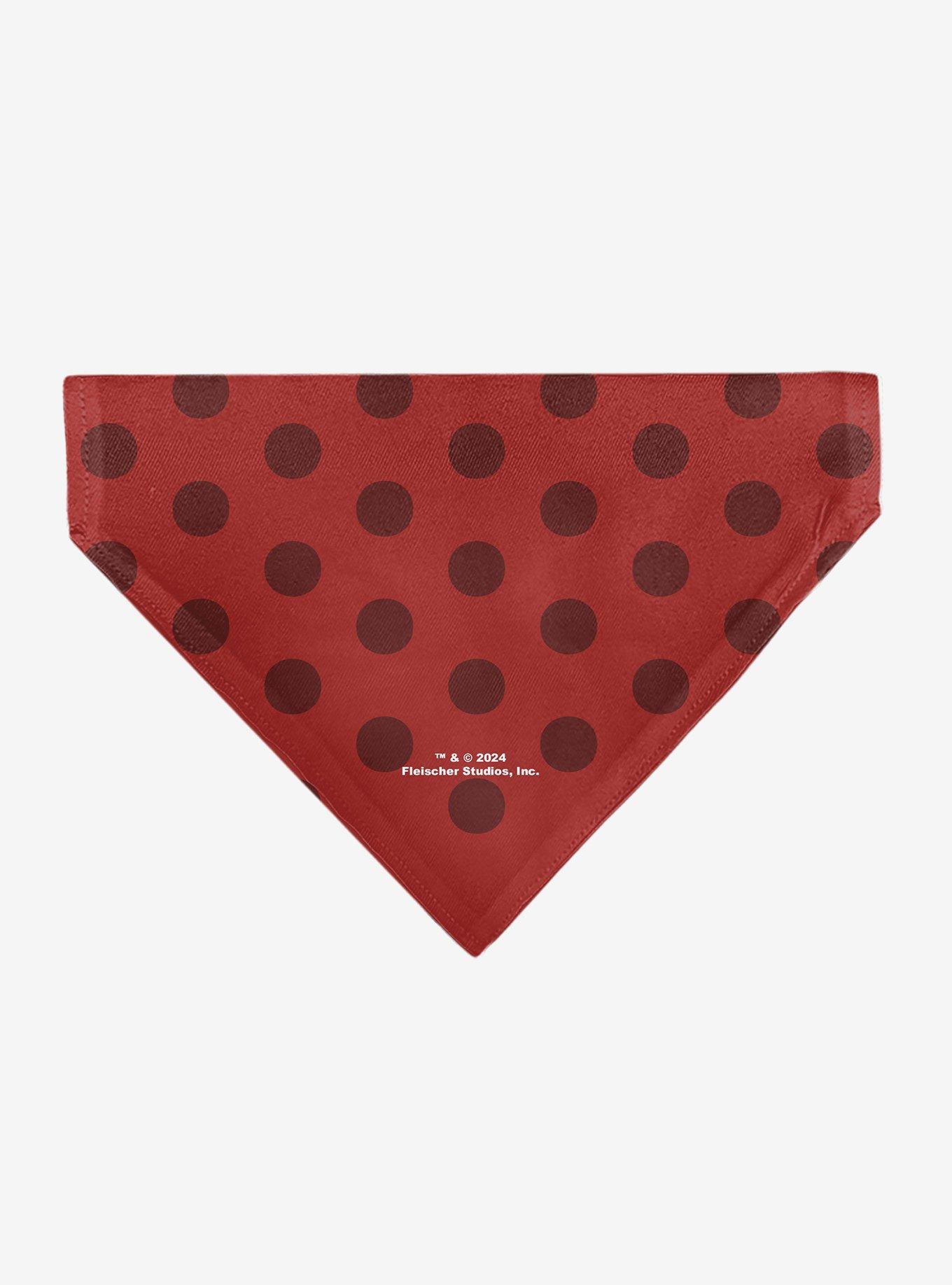 Betty Boop Face and Text Polka Dot Slip On Collar Pet Bandana - Bandana Only, , hi-res