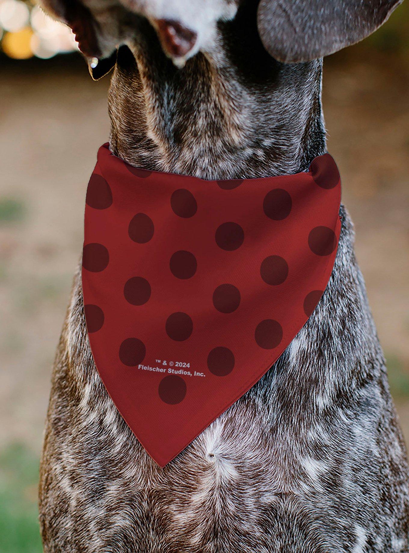 Betty Boop Face and Text Polka Dot Slip On Collar Pet Bandana - Bandana Only, , alternate