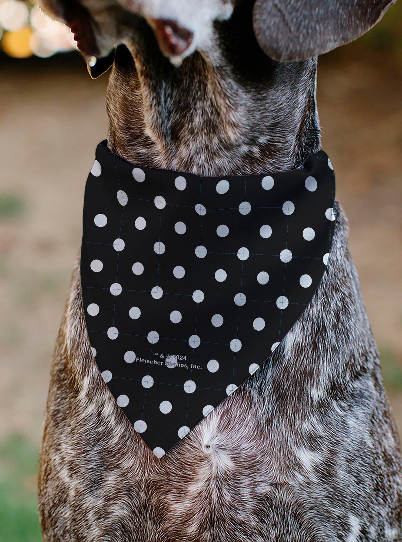 Betty Boop Biker Betty Winking and Polka Dot Slip On Collar Pet Bandana - Bandana Only, , alternate