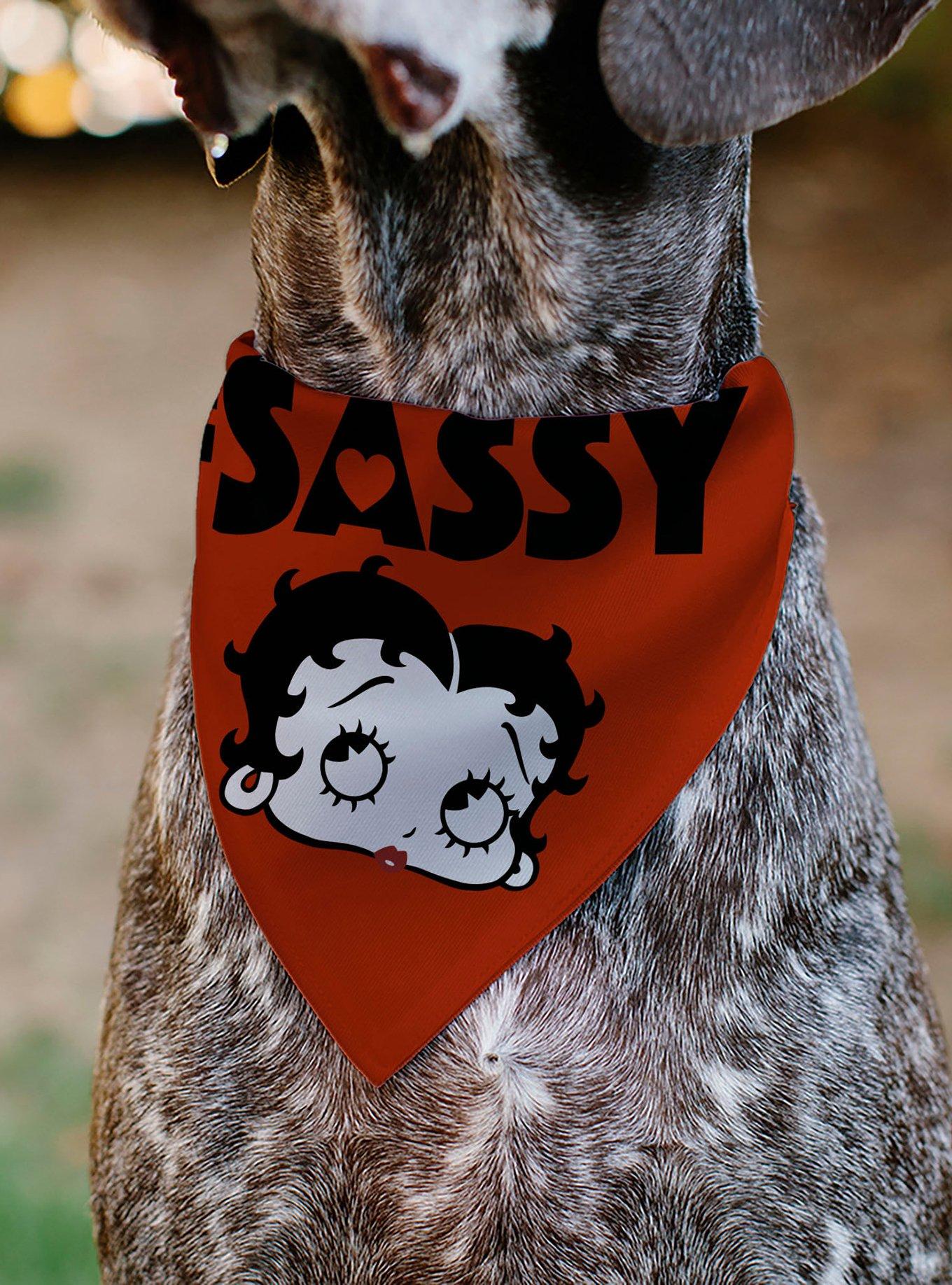 Betty Boop Sassy Face Slip On Collar Pet Bandana - Bandana Only
